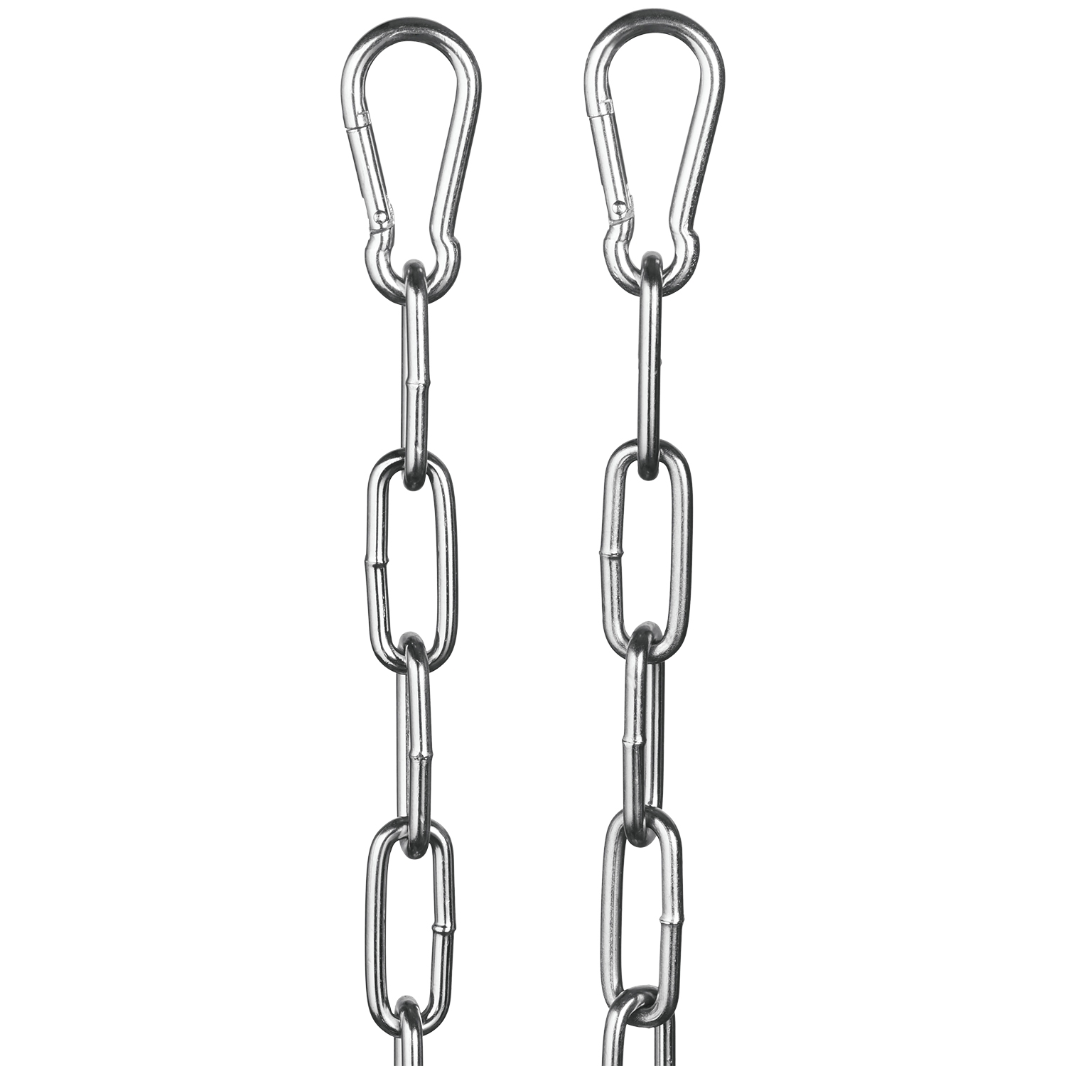 Rimba Metal Kæde med Karabinhager 200 cm - Sølv