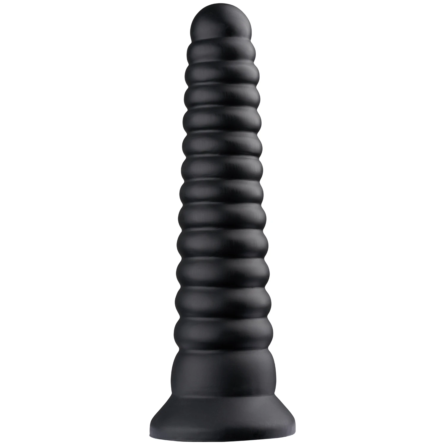Hismith Black KlicLok Dildotårn med Riller 25 cm var 1