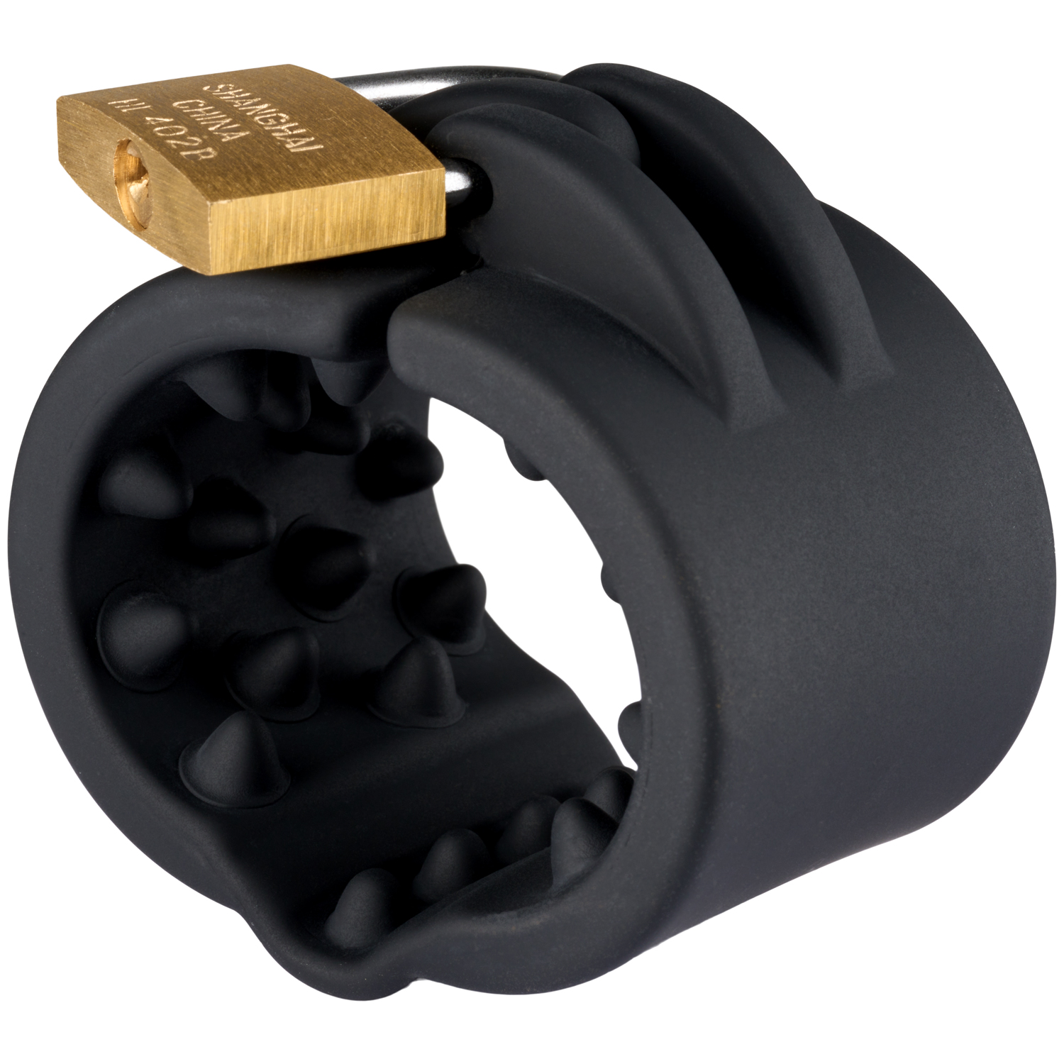 Brutus Cruncher Siliconen Vergrendelbare Spiked Ballstretcher 1