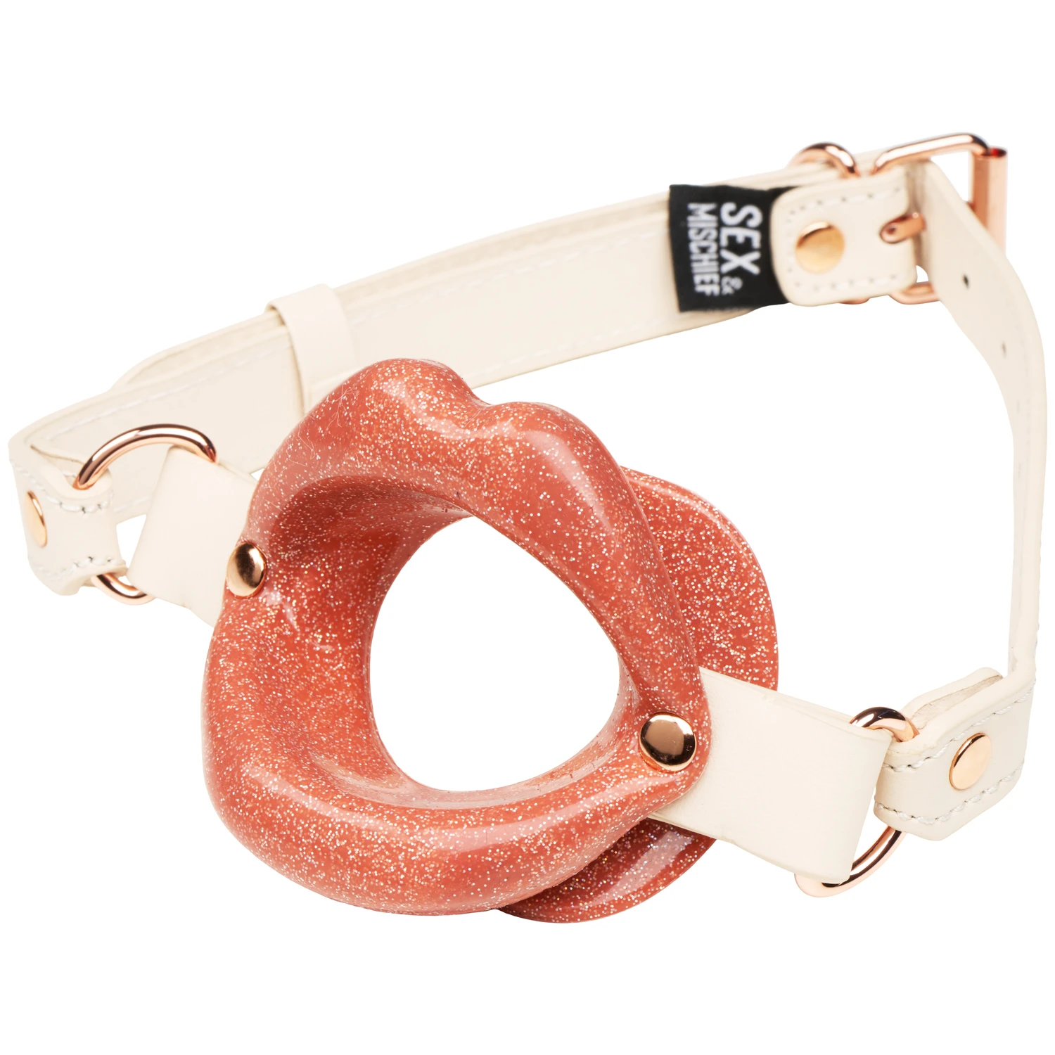 Sex & Mischief Peaches 'n CreaMe Silicone Lips Gag 2