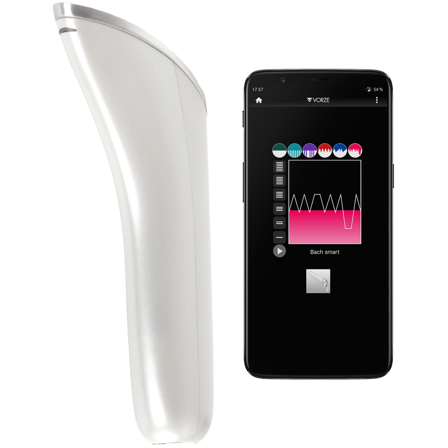 Vorze Bach Smart App-styrt klitorisvibrator var 1