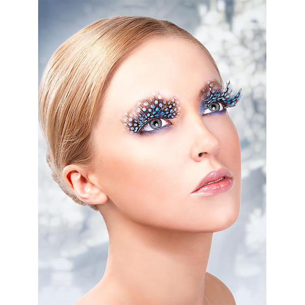 Baci Fjer Øjenvipper Blå/Sort var 1