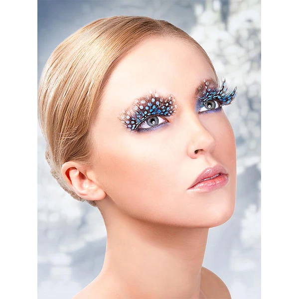 Baci Fjer Øjenvipper Blå/Sort var 1