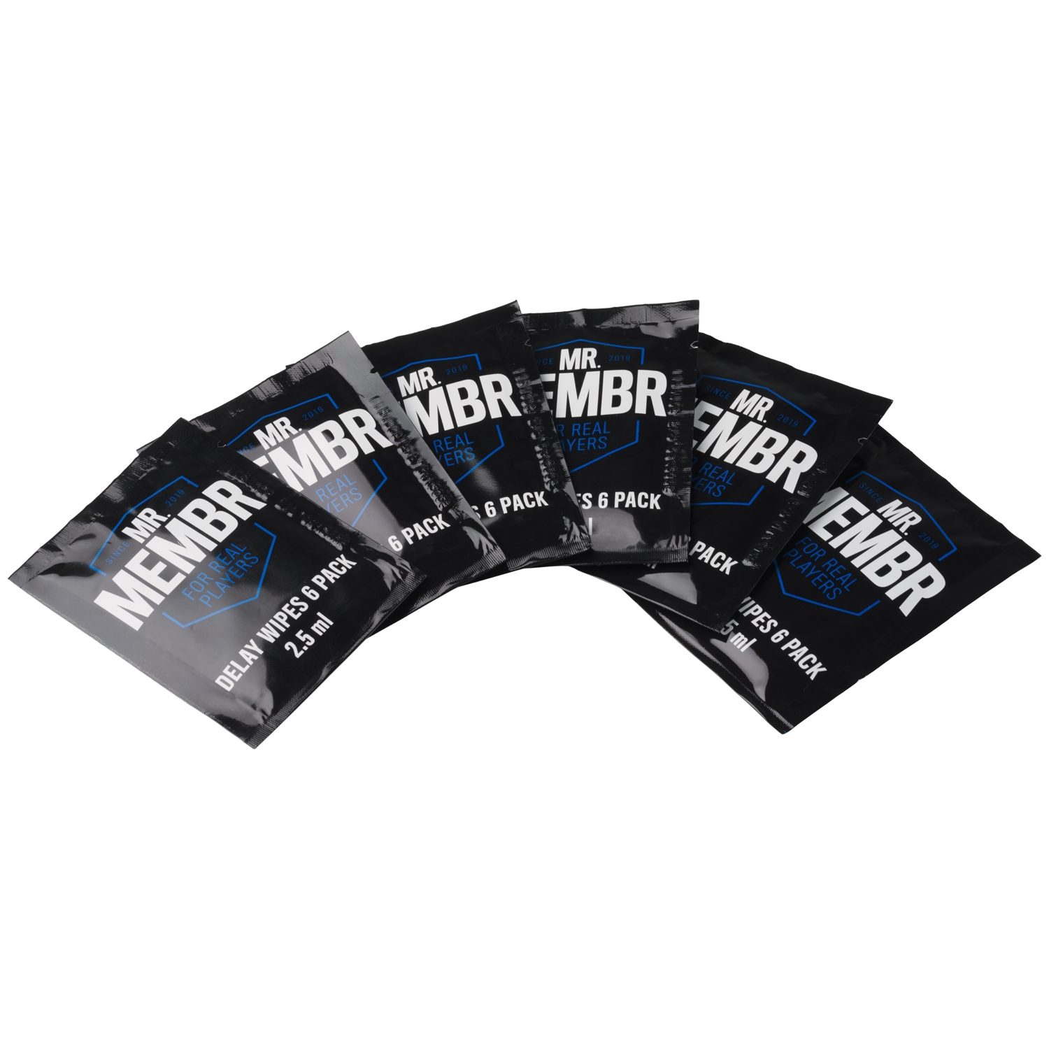 MR.MEMBR Delay Wipes 6-pack 1