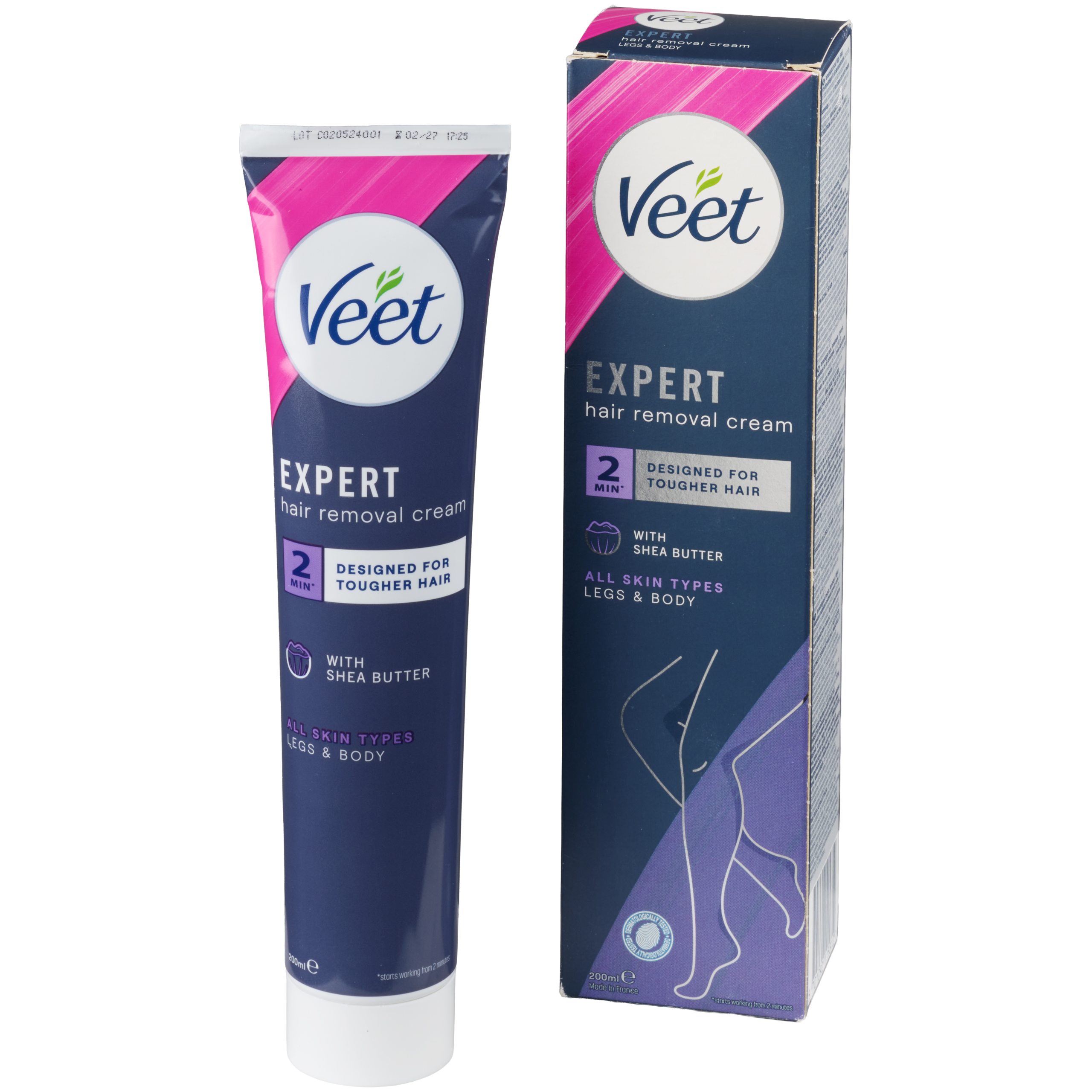 Veet Expert Crème dépilatoire Jambes & Corps pour tous types de peaux 200 ml var 1