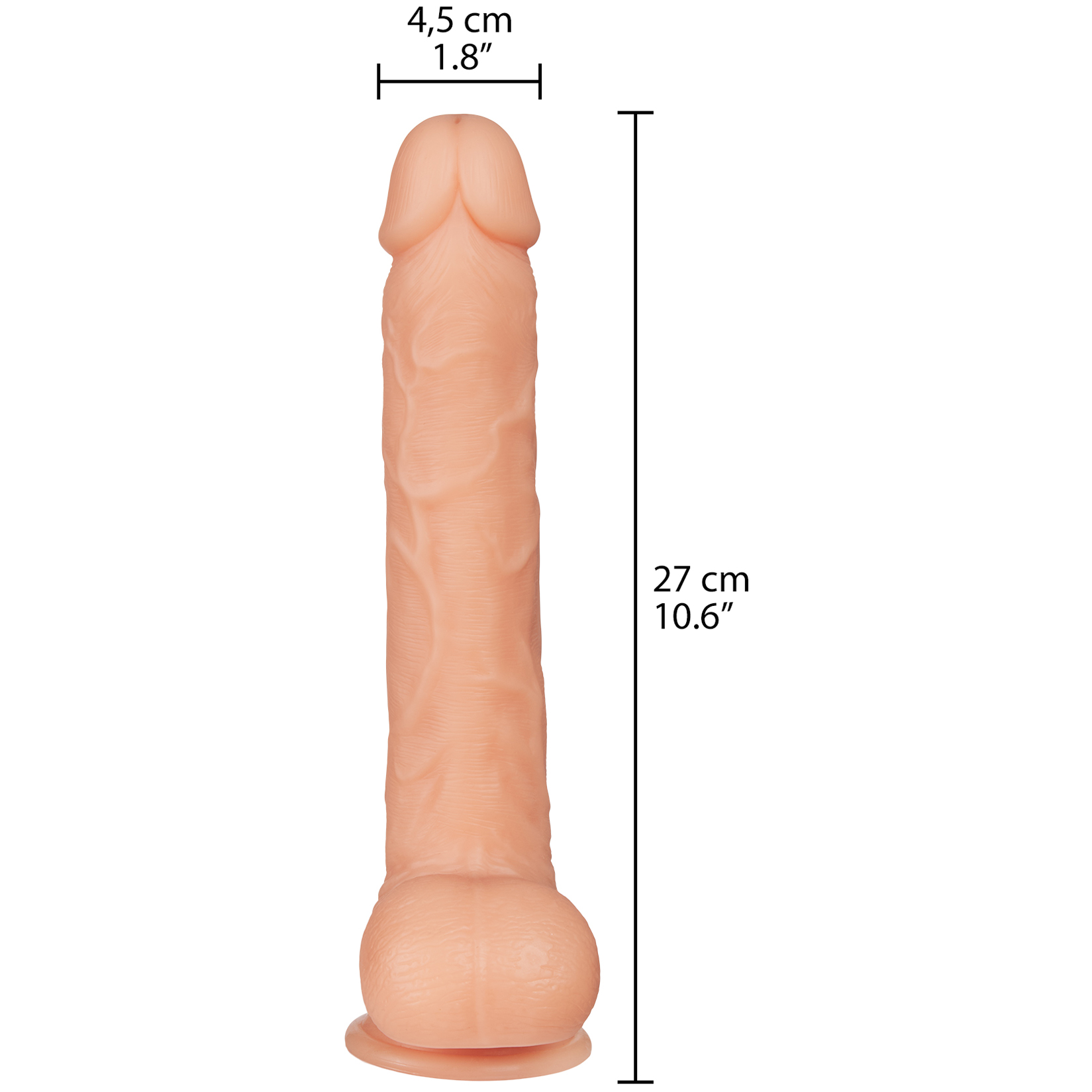 Willie City Classic Realistisk Dildo 27 cm 1
