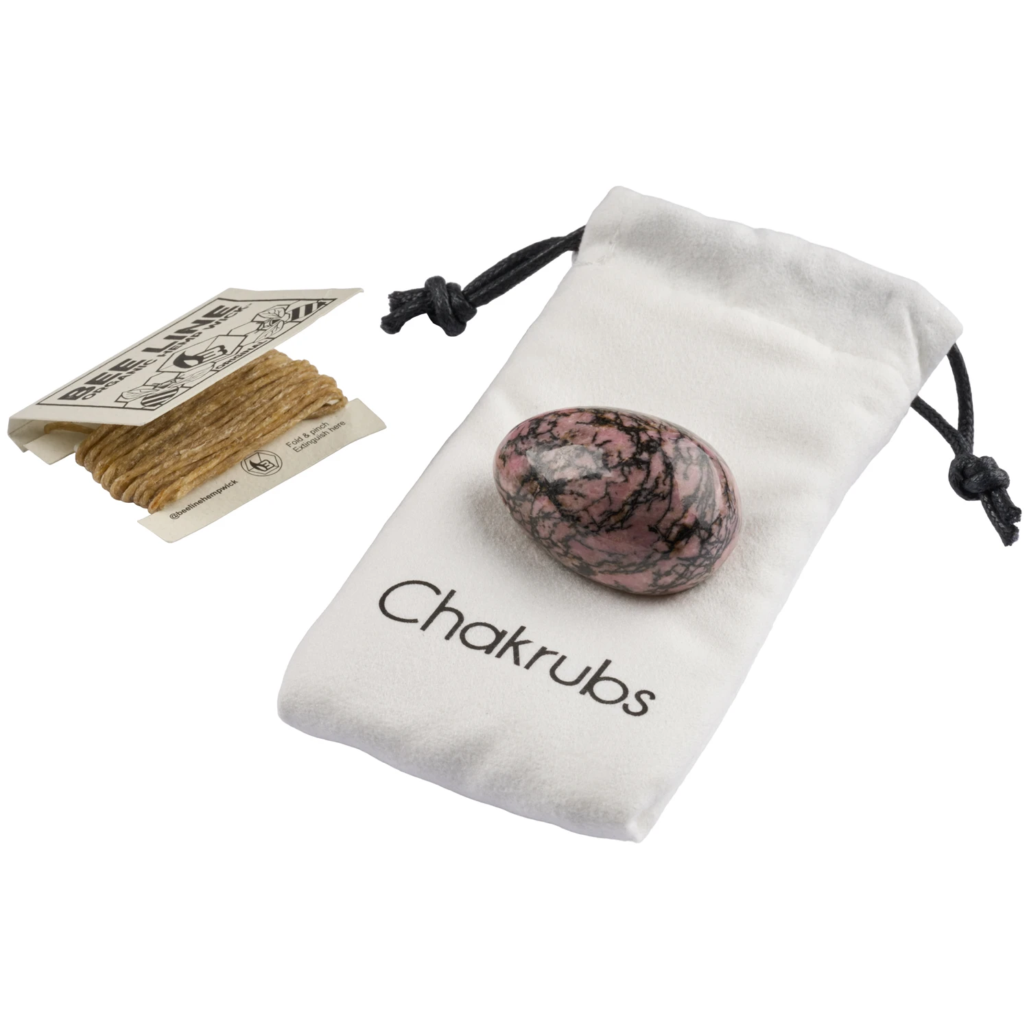 Chakrubs Yoni Egg Anahata Rhodonite var 2