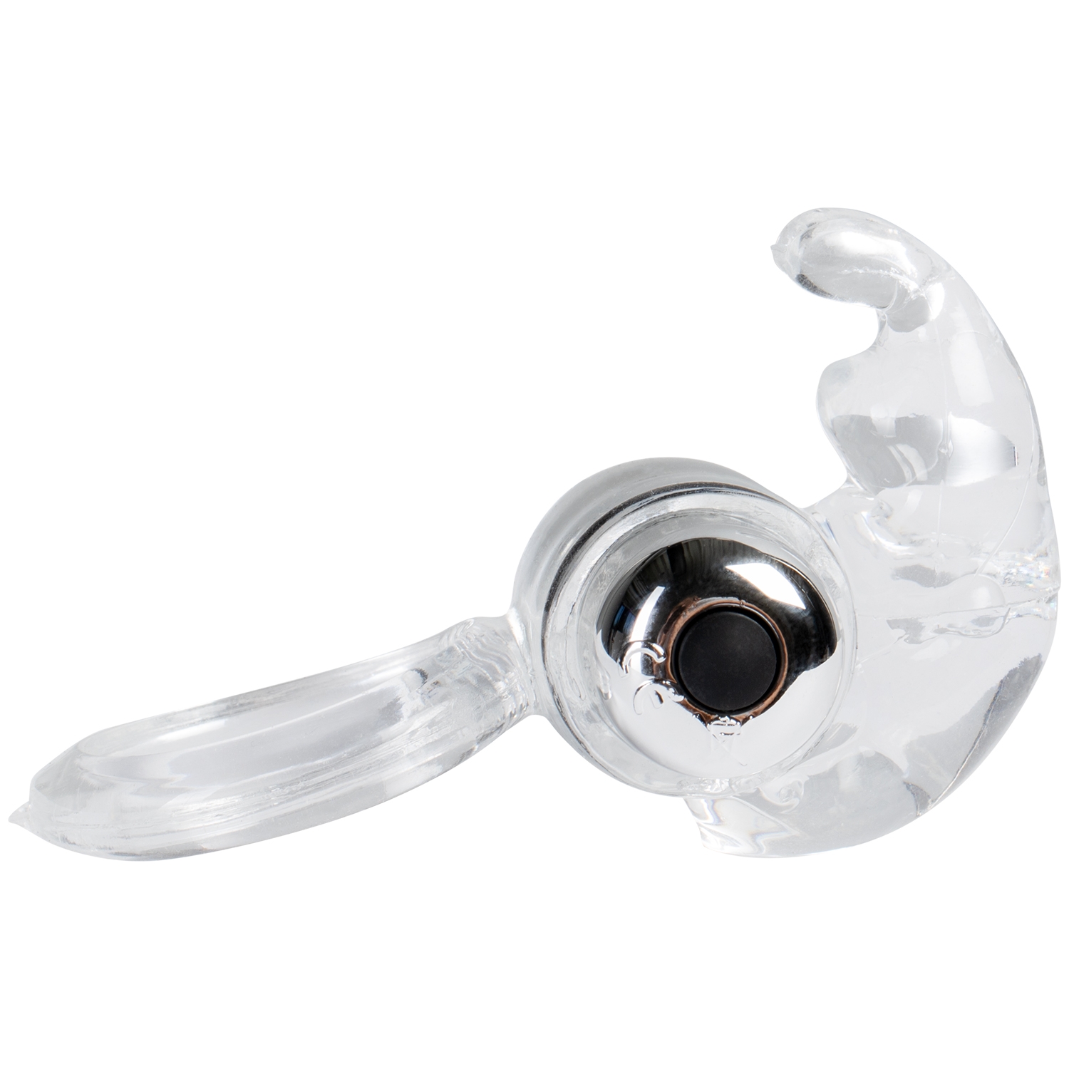 Baseks vibrierender Rabbit-Penisring Transparent 1