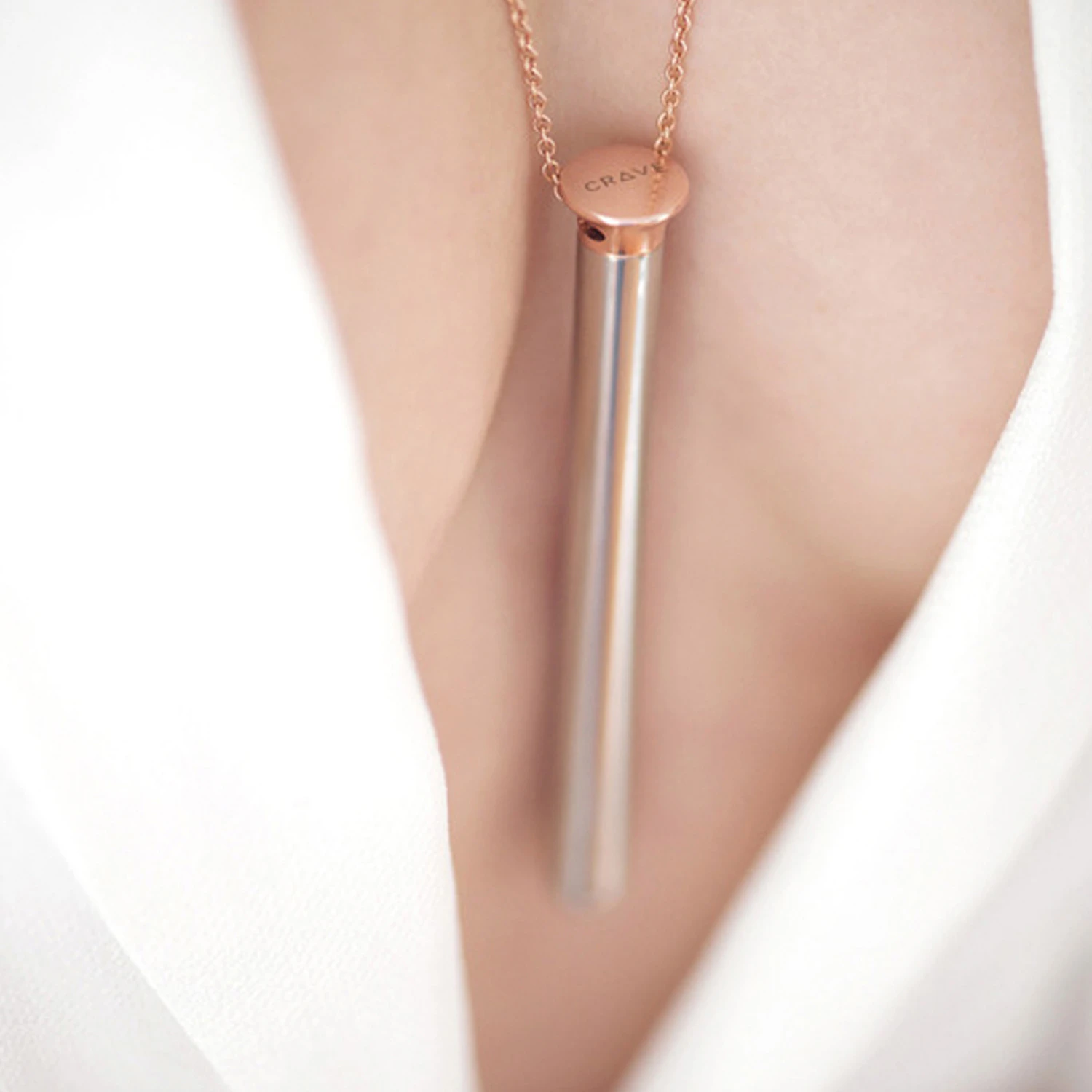 Crave Vesper Necklace with Vibrator Rose Gold 9,7 cm 1