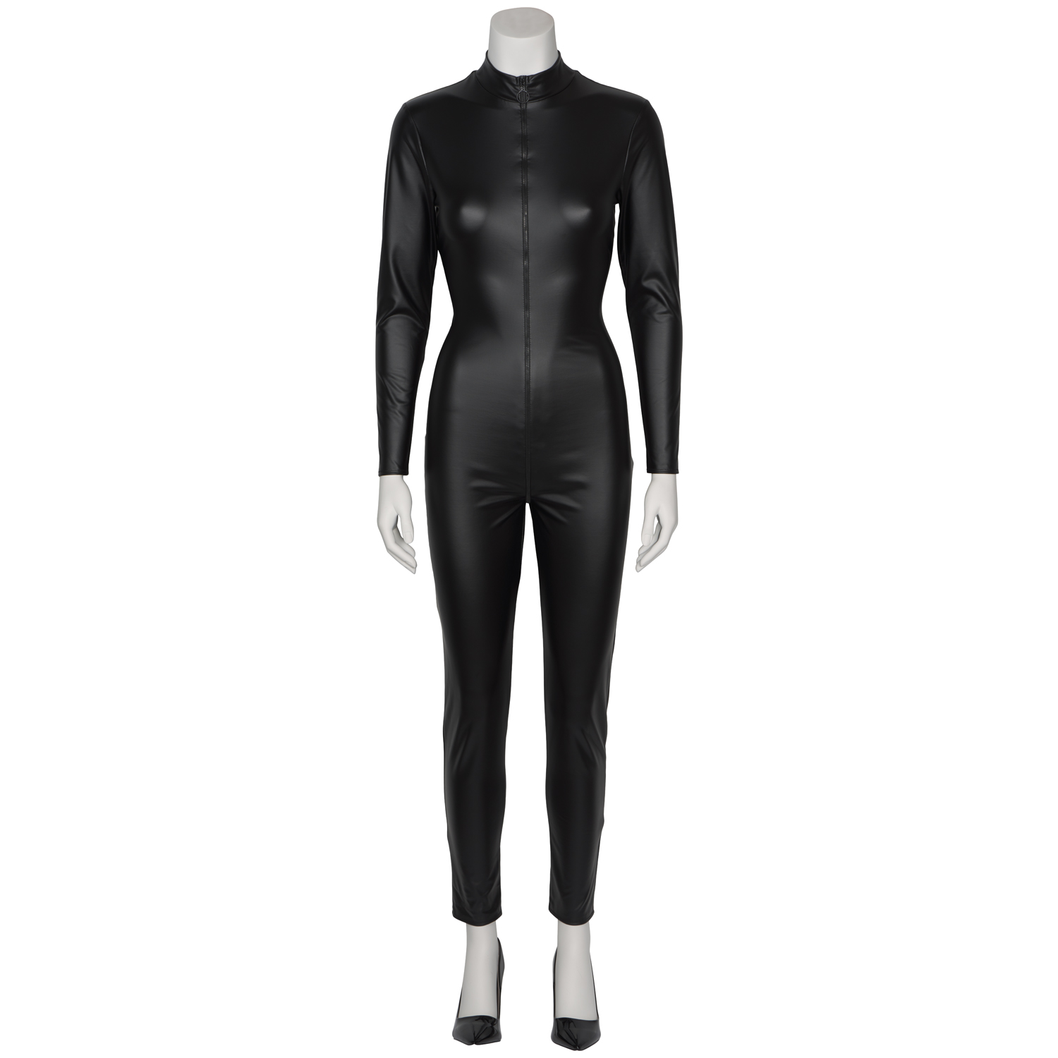 NORTIE Fetish Wetlook Crotchless Catsuit - S/M