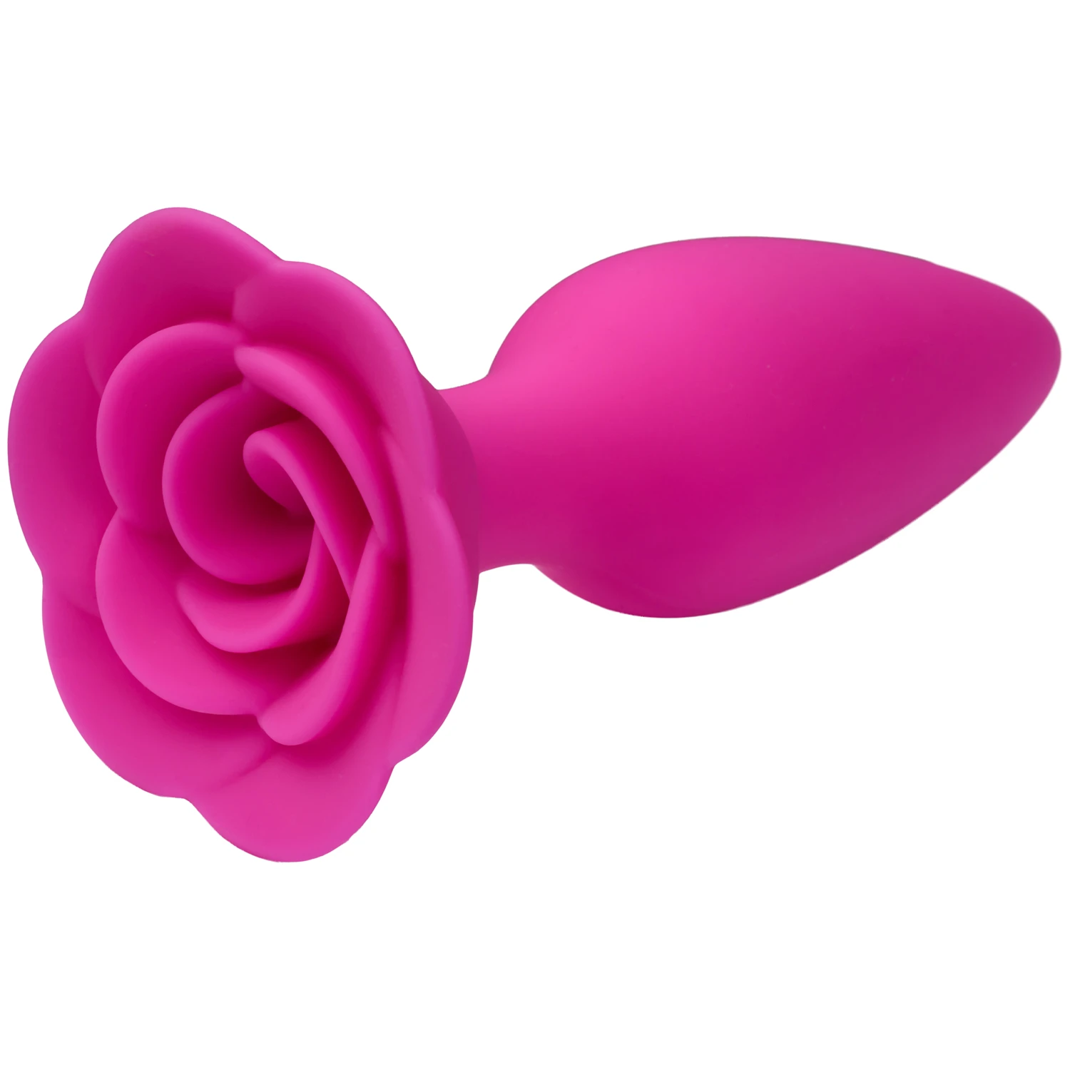 baseks Pink Rose Siliconen Buttplug 1