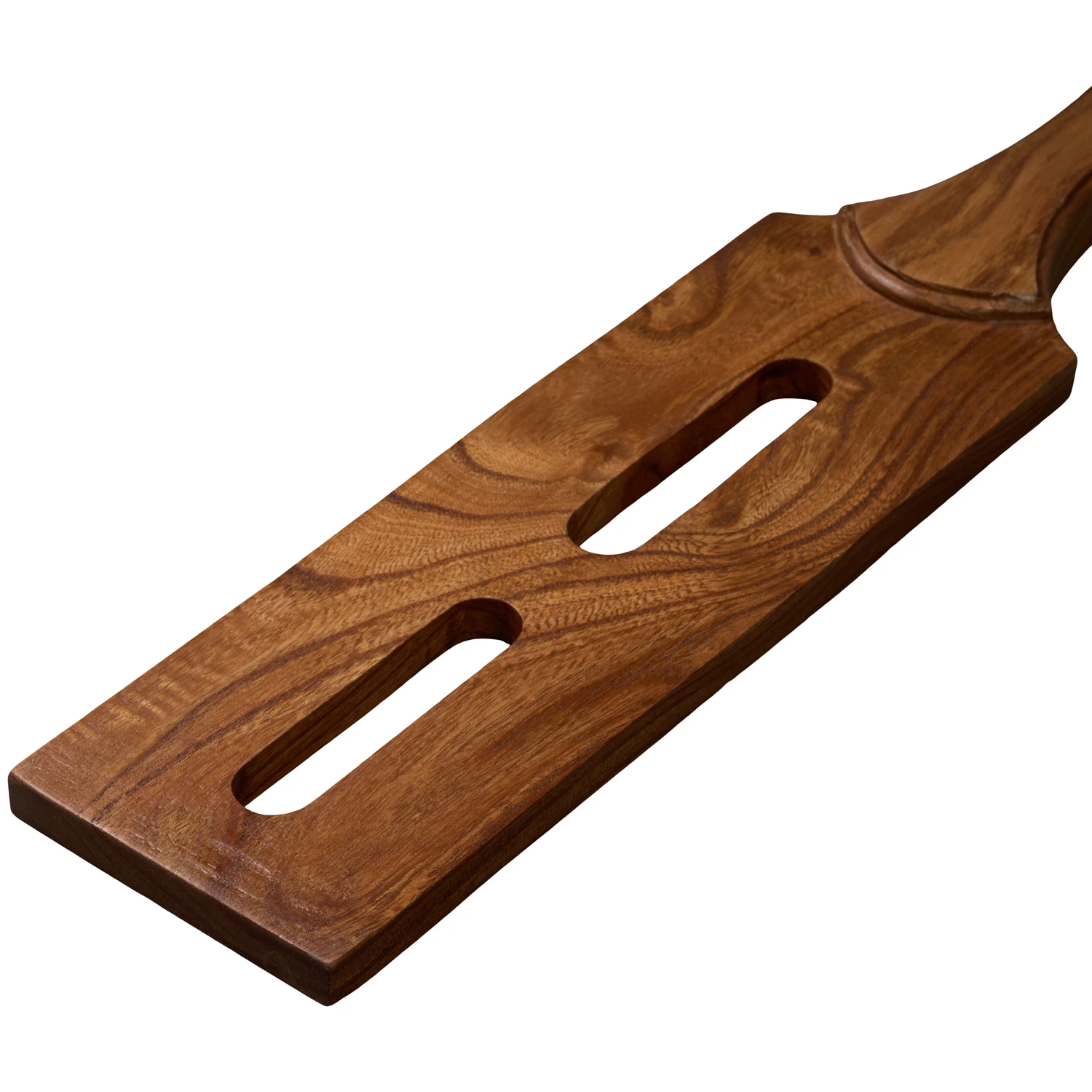 Black Label Spanking Paddle aus Holz mit Löchern 1