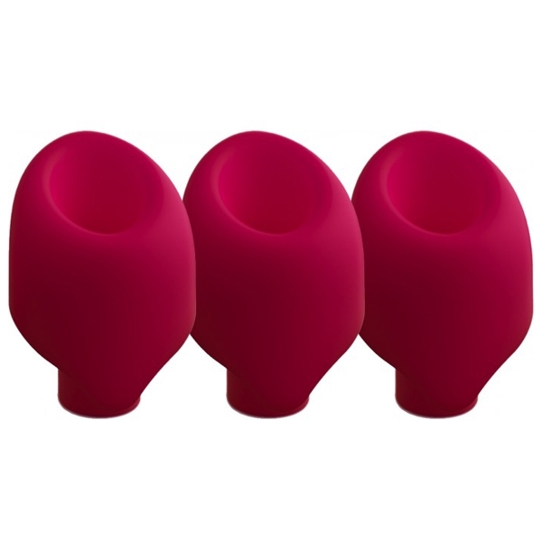 Womanizer 2GO Silikon Sughuvud 3-Pack 1
