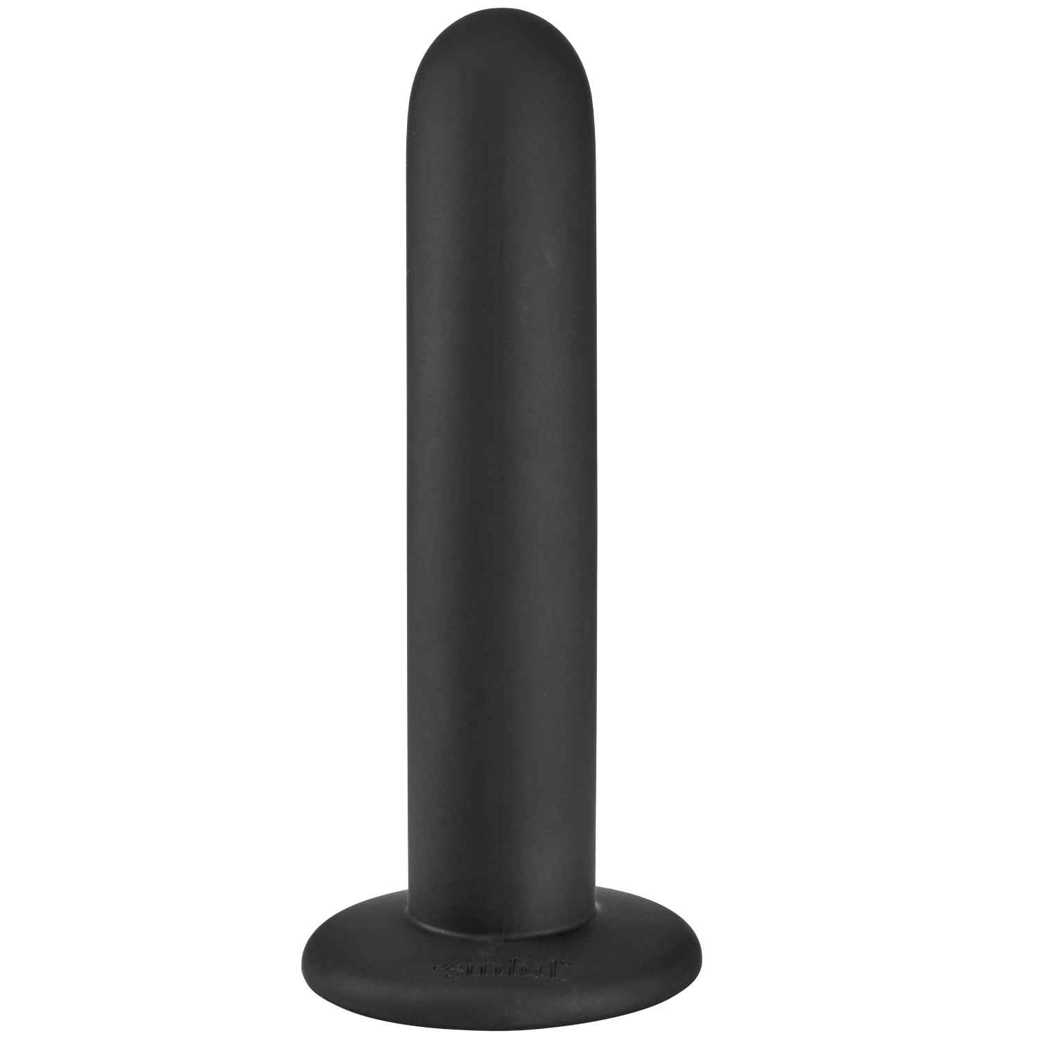 Sinful Slender Silikone Sort Dildo Medium 14,5 cm 1