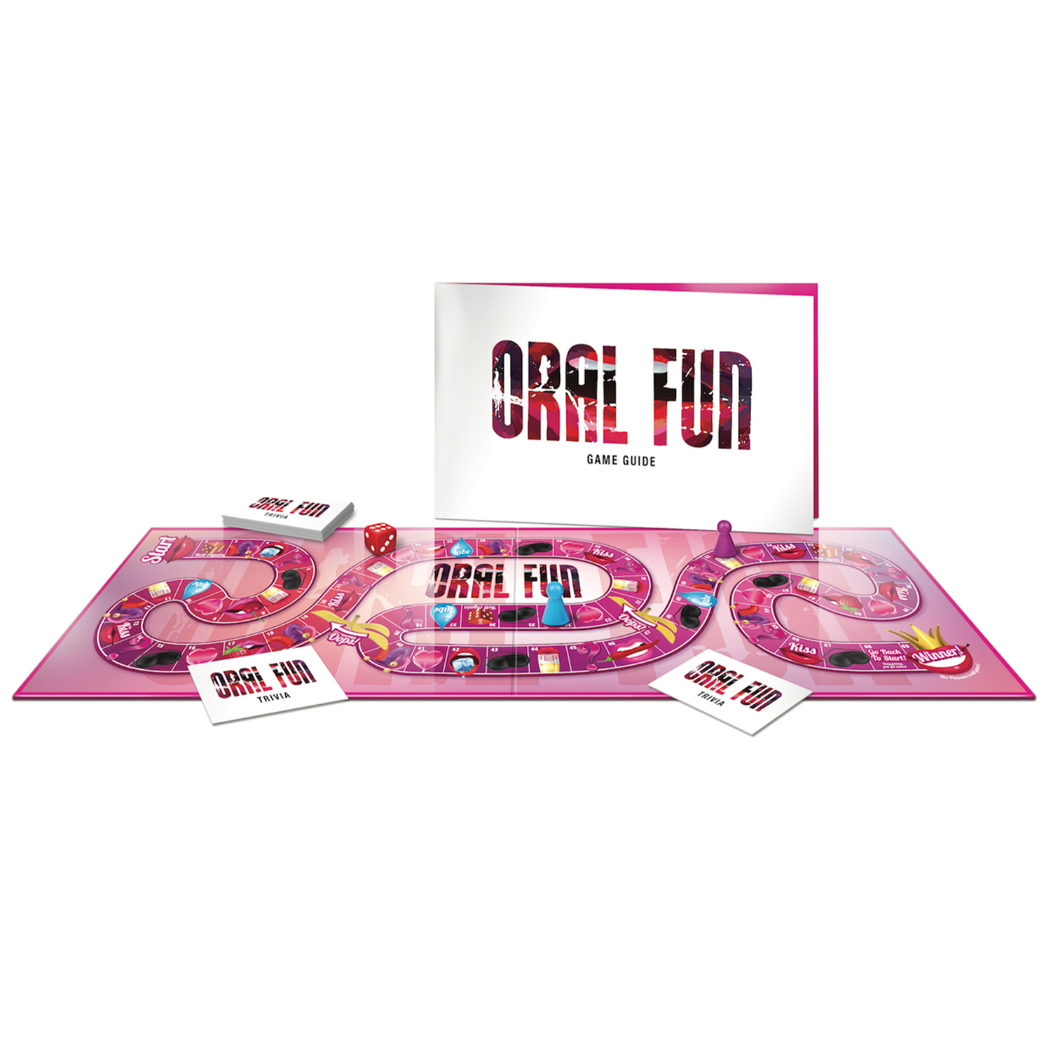 Oral Fun Game Brädspel - Blandade färger | Favoriter//Par//Förspel//Par Sexleksaker//Creative Conceptions//Sexspel//Spel & Skoj | Intimast