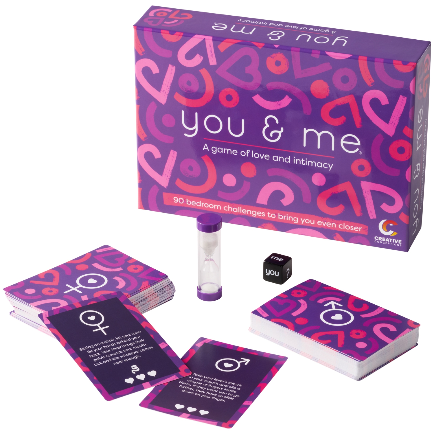 Creative Conceptions You and Me Erotisk Spil     - Sort