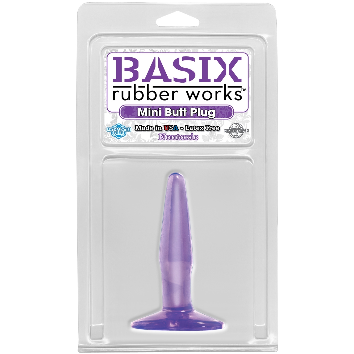 Basix Rubber Works Mini Butt Plug 1
