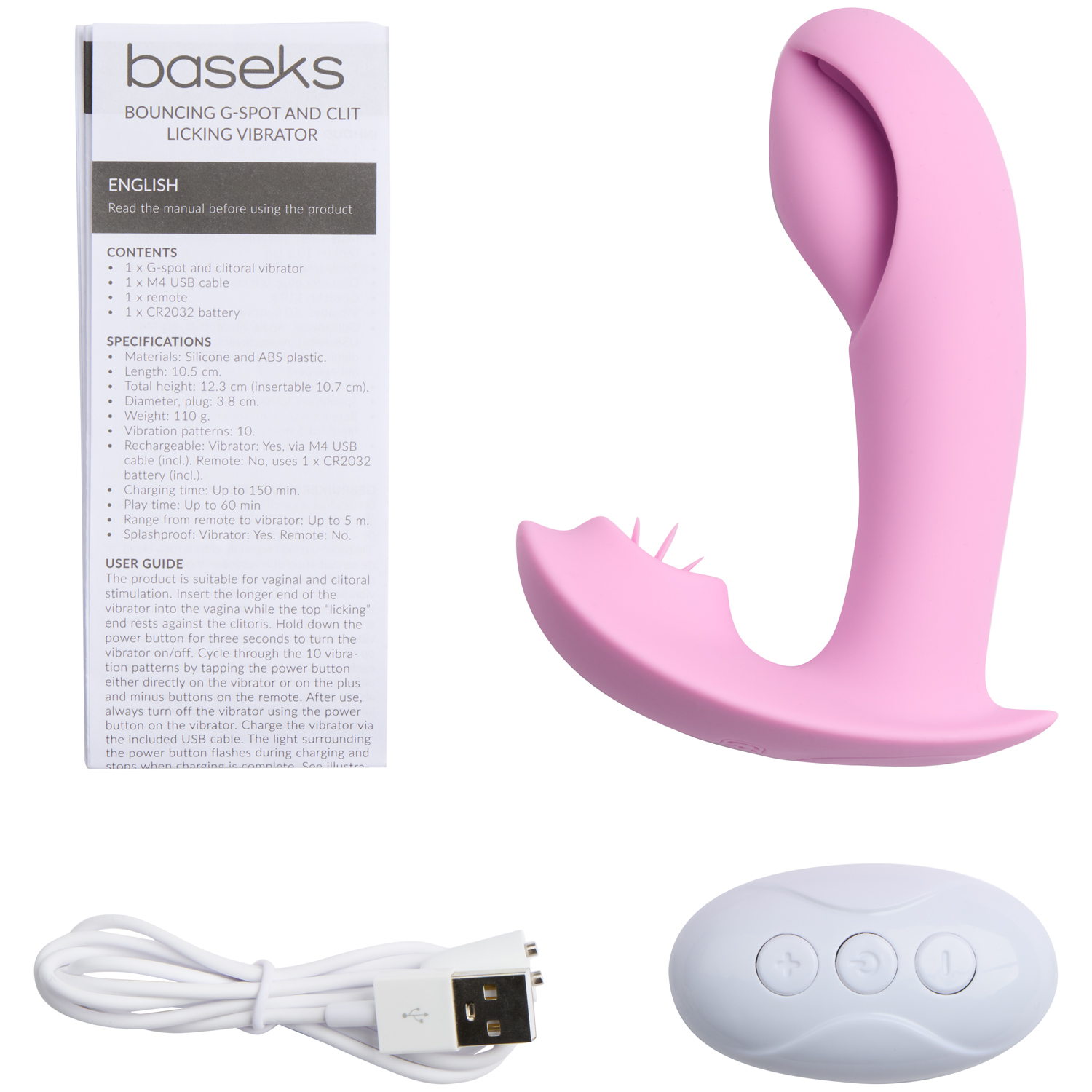 baseks Bouncing G-spot and Clitoral Licking Vibrator - Sinful UK baseks Bouncing G-spot and Clitoral Licking Vibrator - Sinful UK