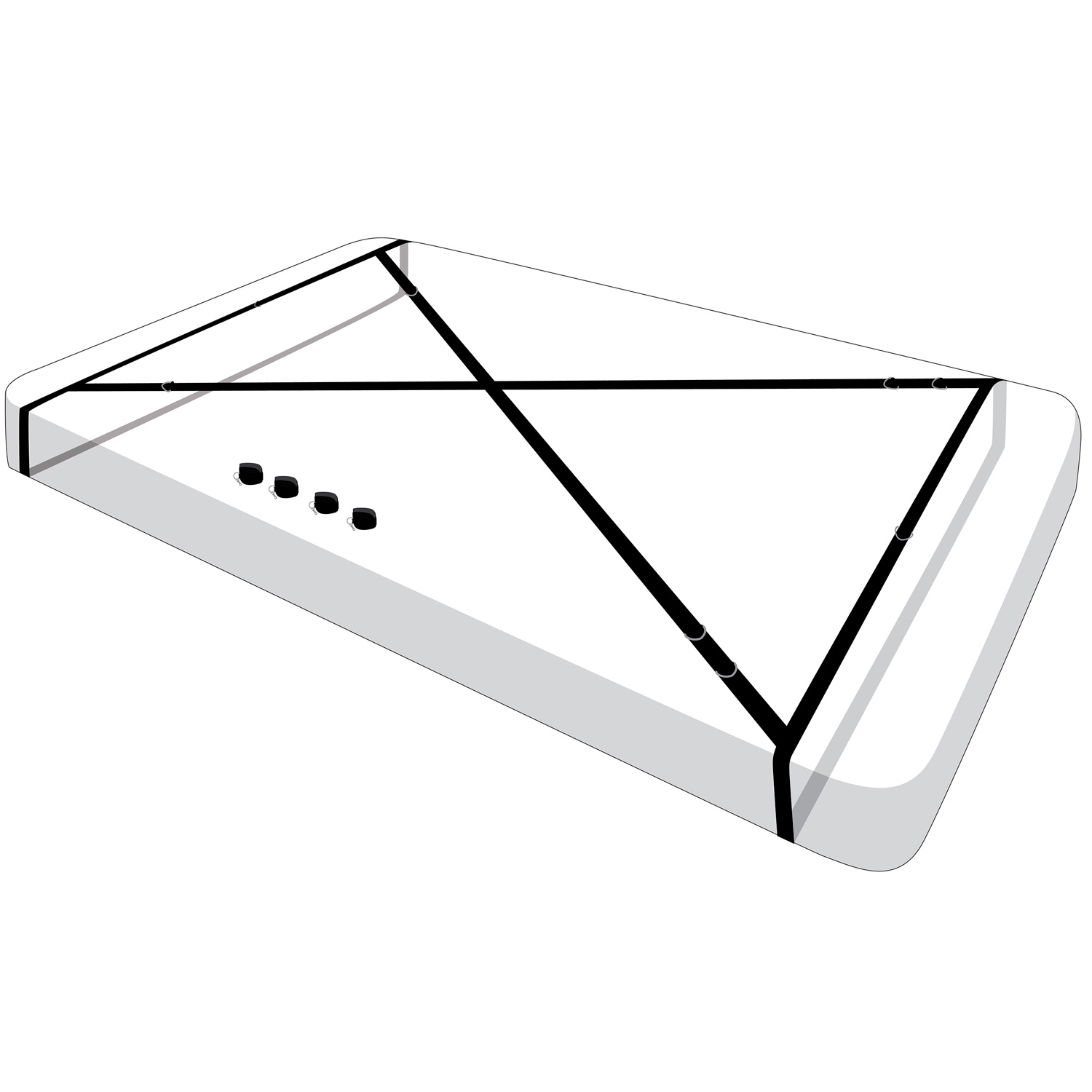 Interlace Ensemble d’Attaches de Lit 2