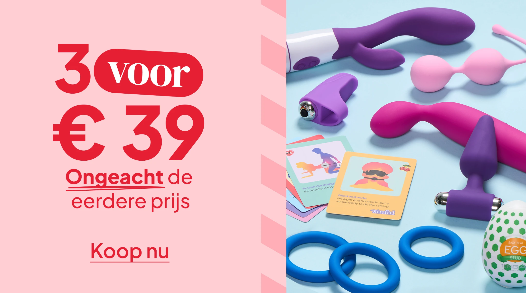 3 voor 39 € mobile