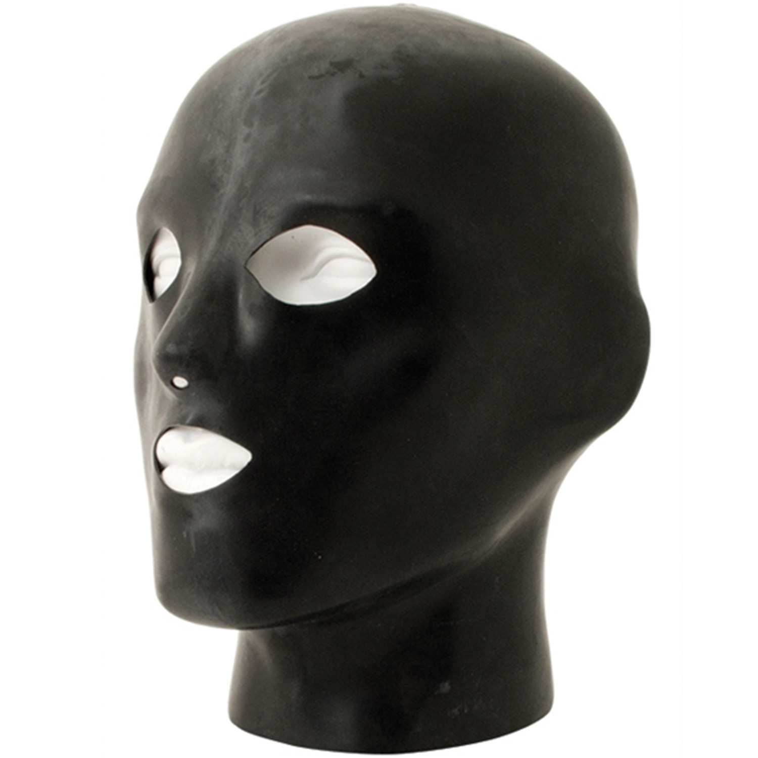 Mister B Rubber Heavy Duty Anatomical Hood With Holes - Black - S/M thumbnail