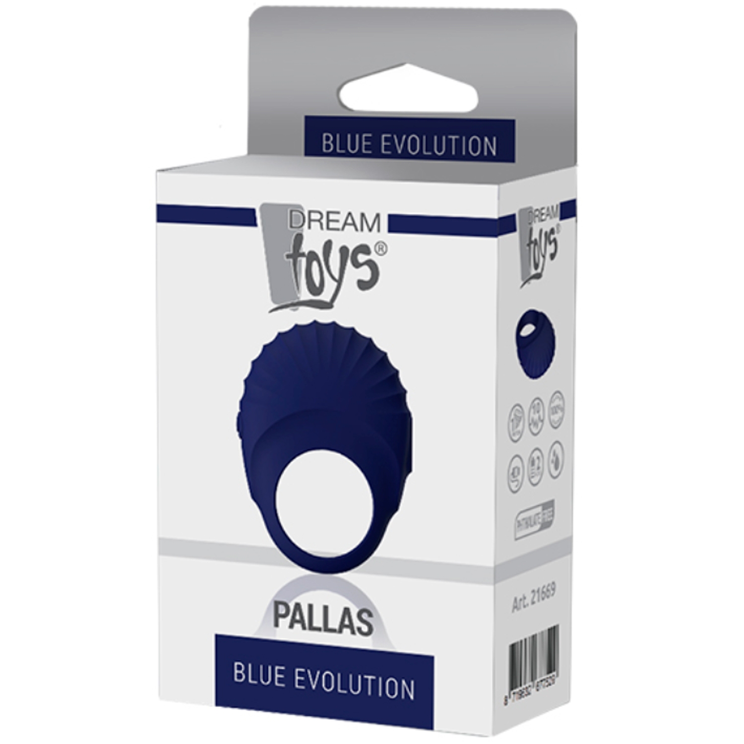 Blue Evolution Pallas Penisring mit Vibration 1