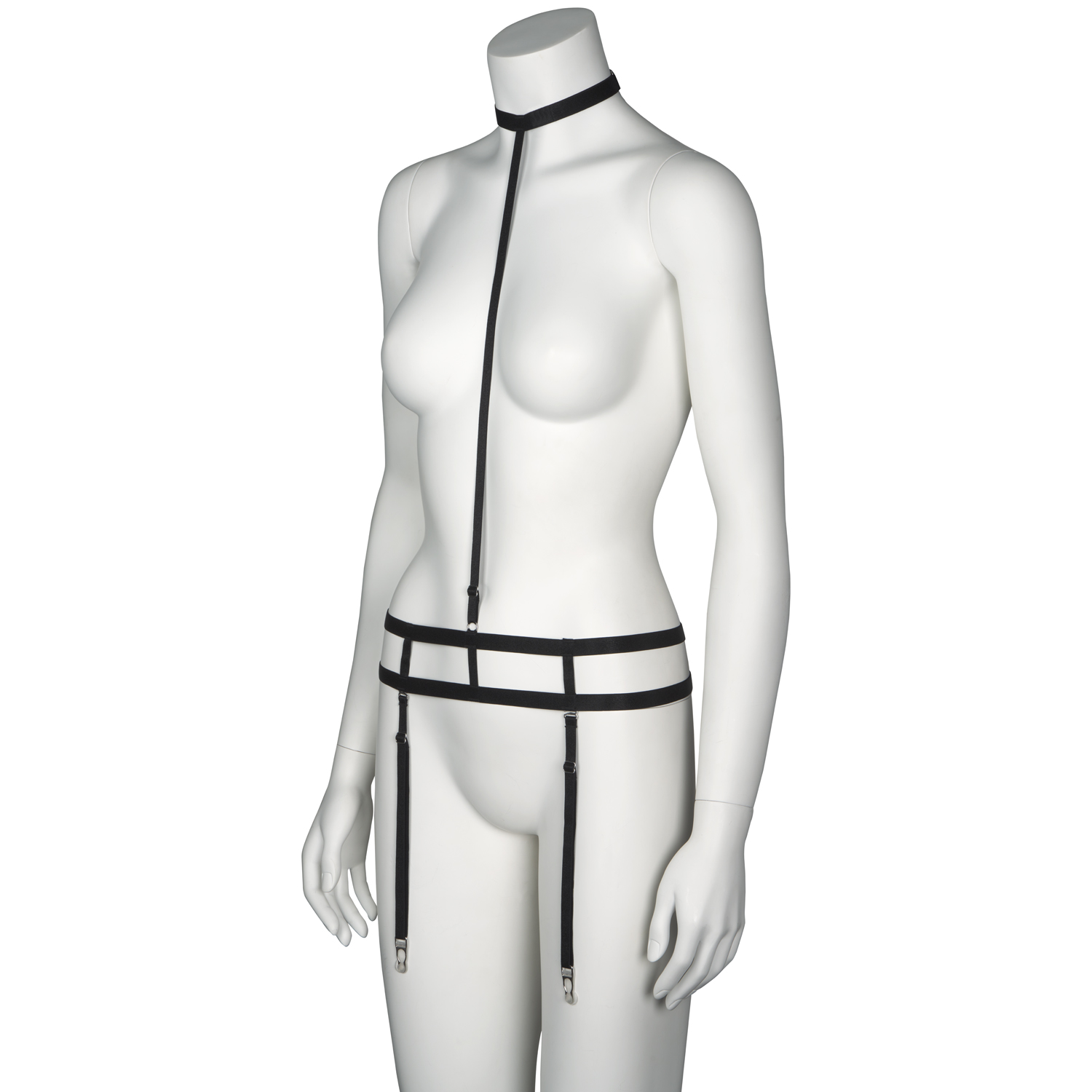 NORTIE Choker Harnisch mit Strapsen 2