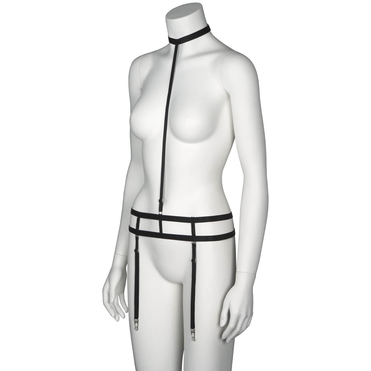 NORTIE Choker Harnisch mit Strapsen 2