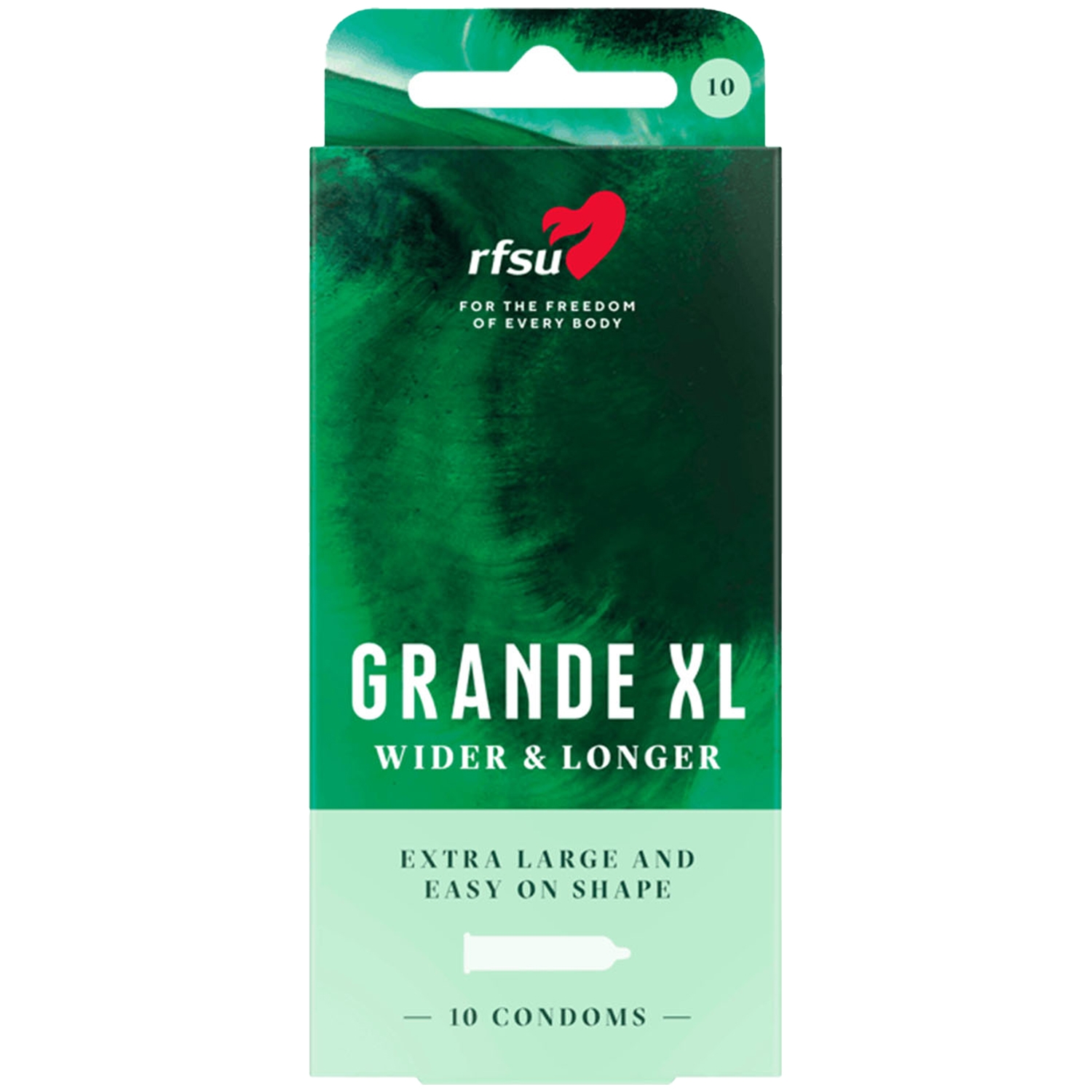 RFSU Grande XL Kondomer 10 stk - Clear