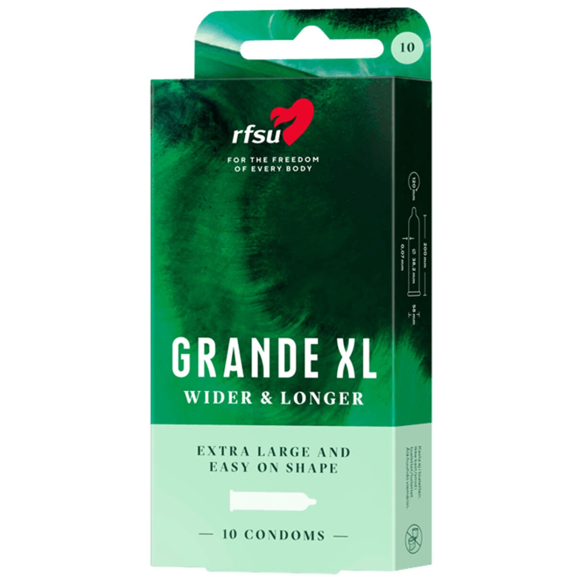 RFSU Grande XL Kondomer 10 st var 1