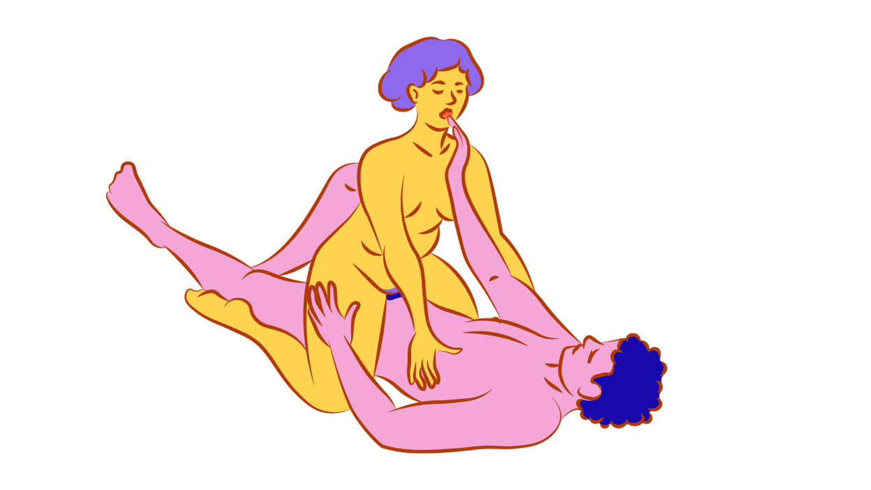 Illustration der Sexstellung Reiterstellung