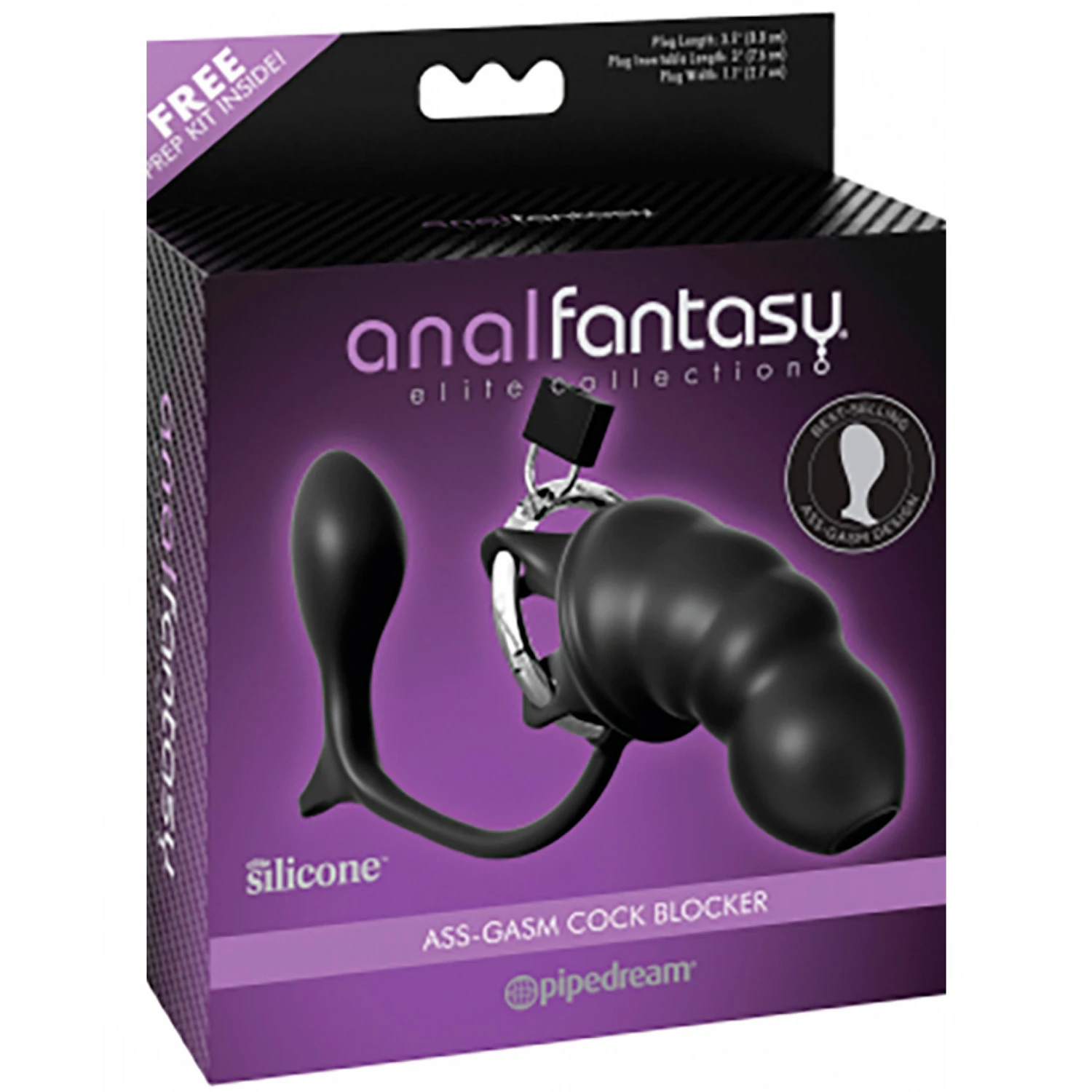 Anal Fantasy Elite Ass-Gasm Peniskäfig mit Analplug 1