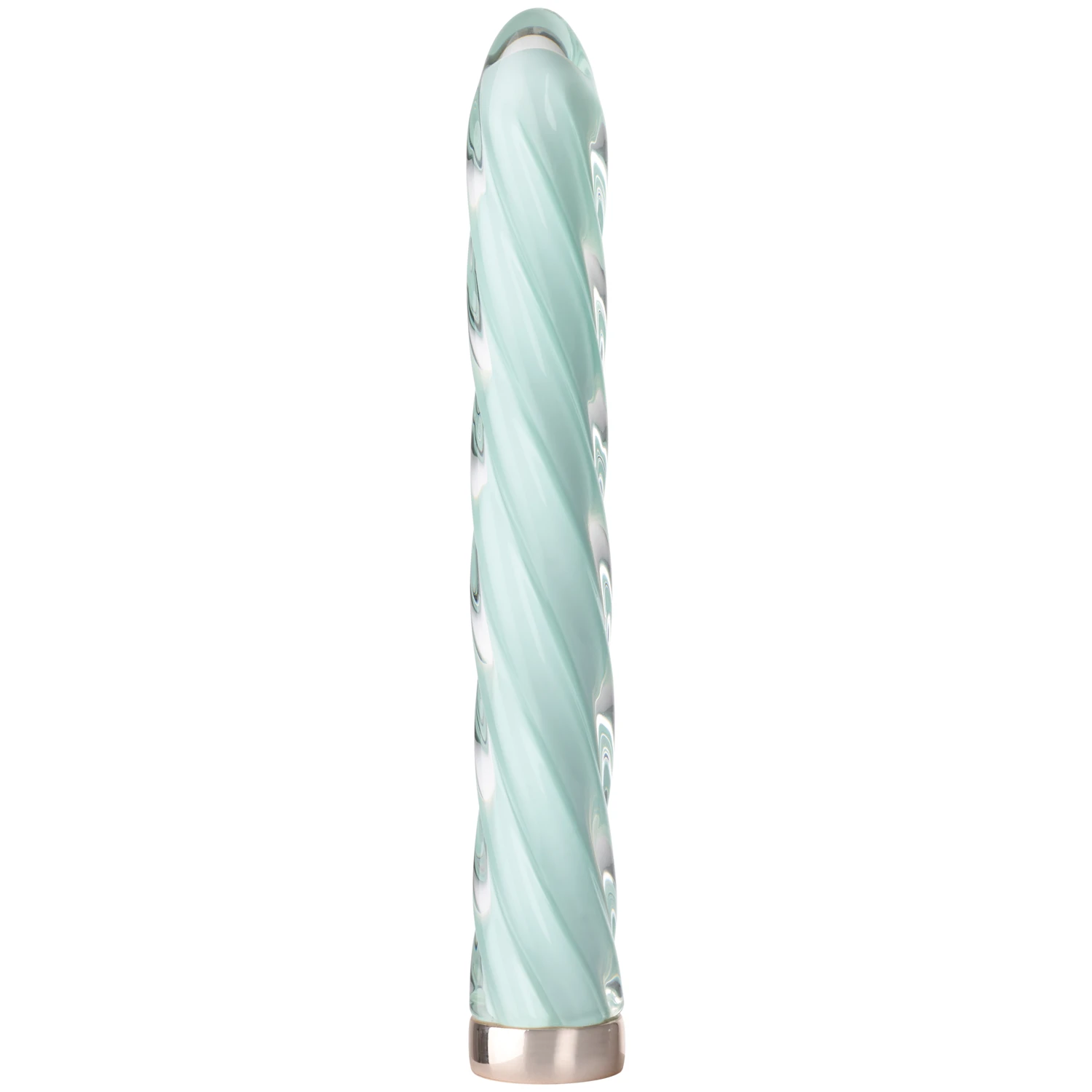 baseks Oppladbar Swirly Glass Vibrator 17,8 cm var 1