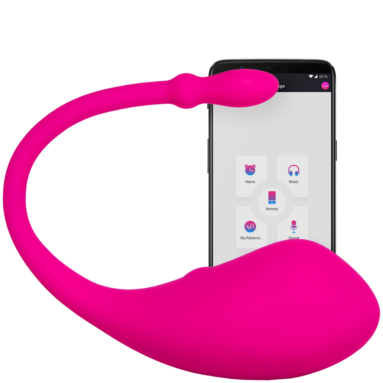Lovense Lush App-Styret G-Punkts Vibrator - Pink thumbnail
