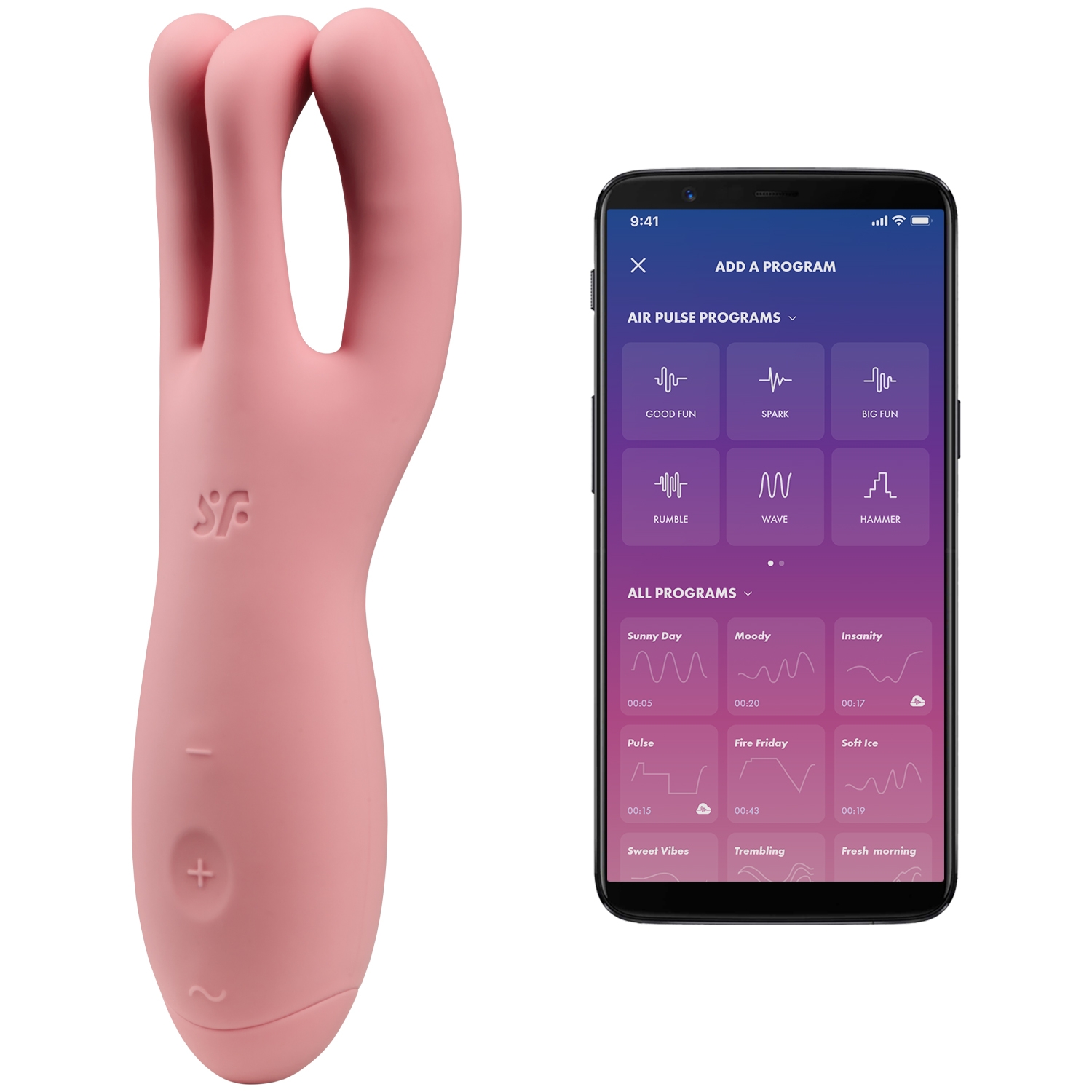 Satisfyer Threesome 4 Vibrator       - Pink