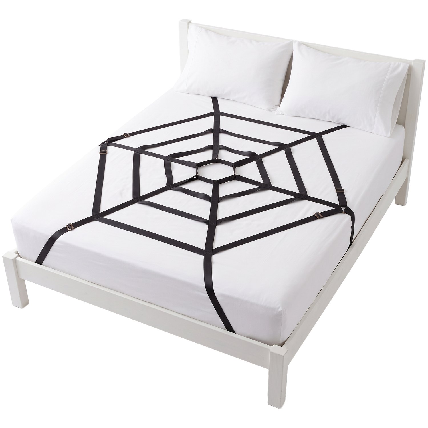 Obaie Spider Web Bondage Sæt til Sengen - Sort
