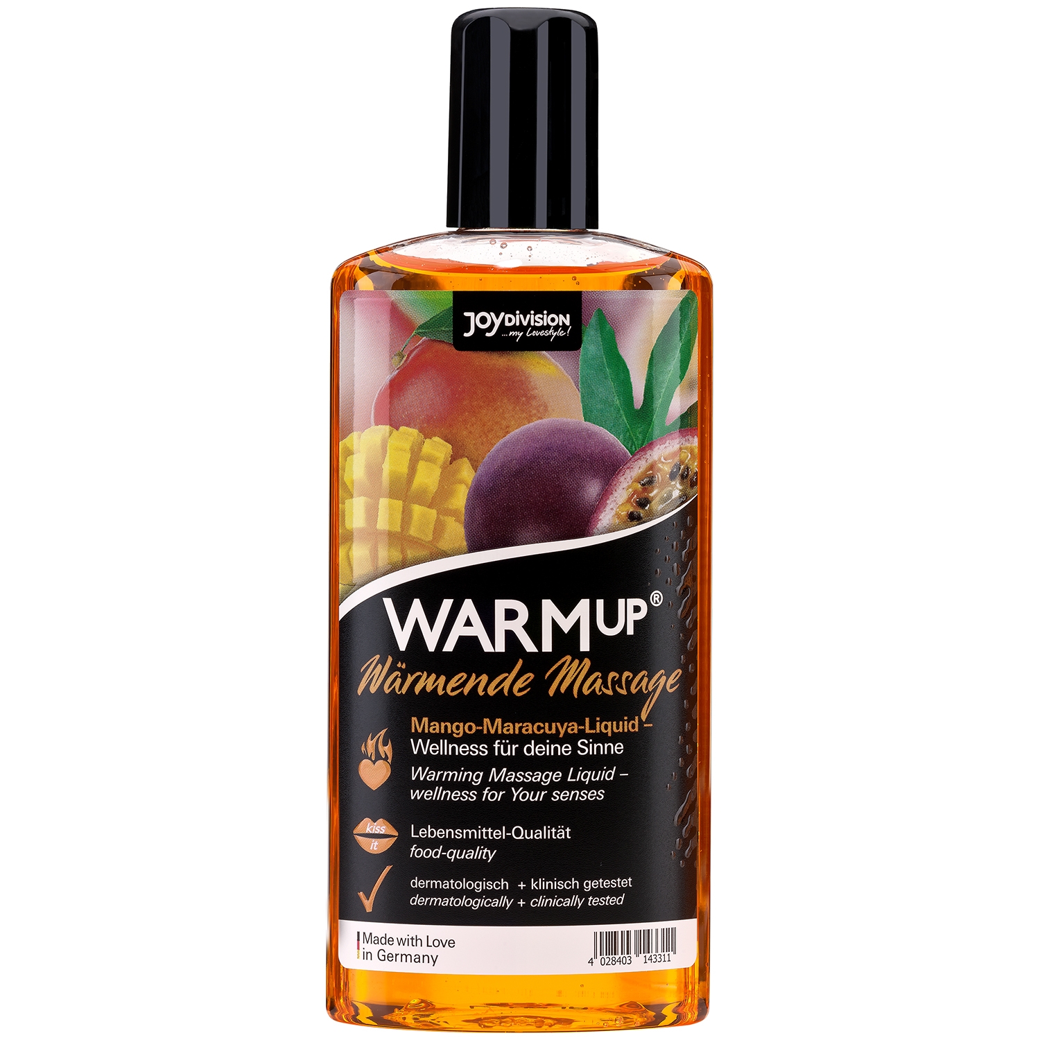5: JoyDivision WARMup Varmende Massageolie med Smag 150 ml   - Orange