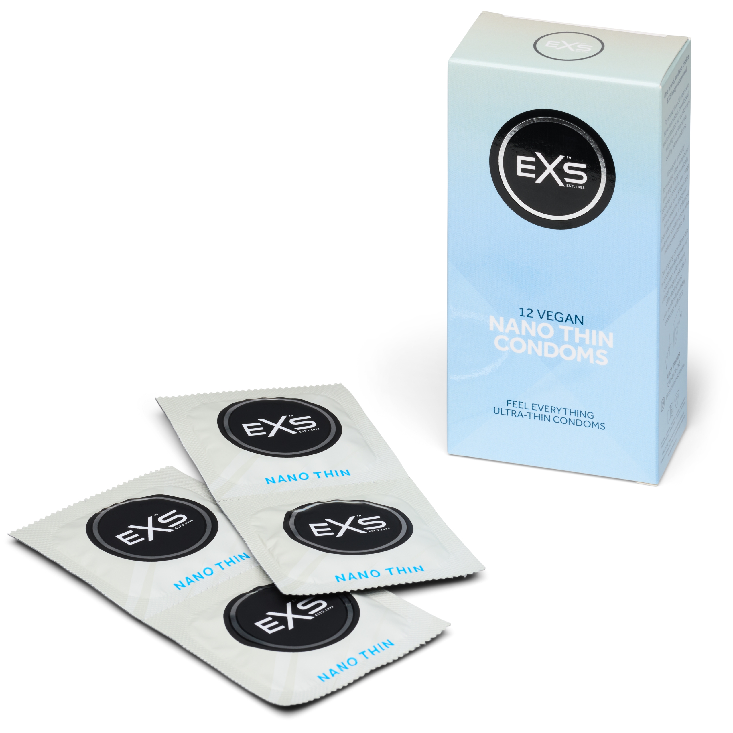EXS Nano Thin Kondomer 12 st var 1