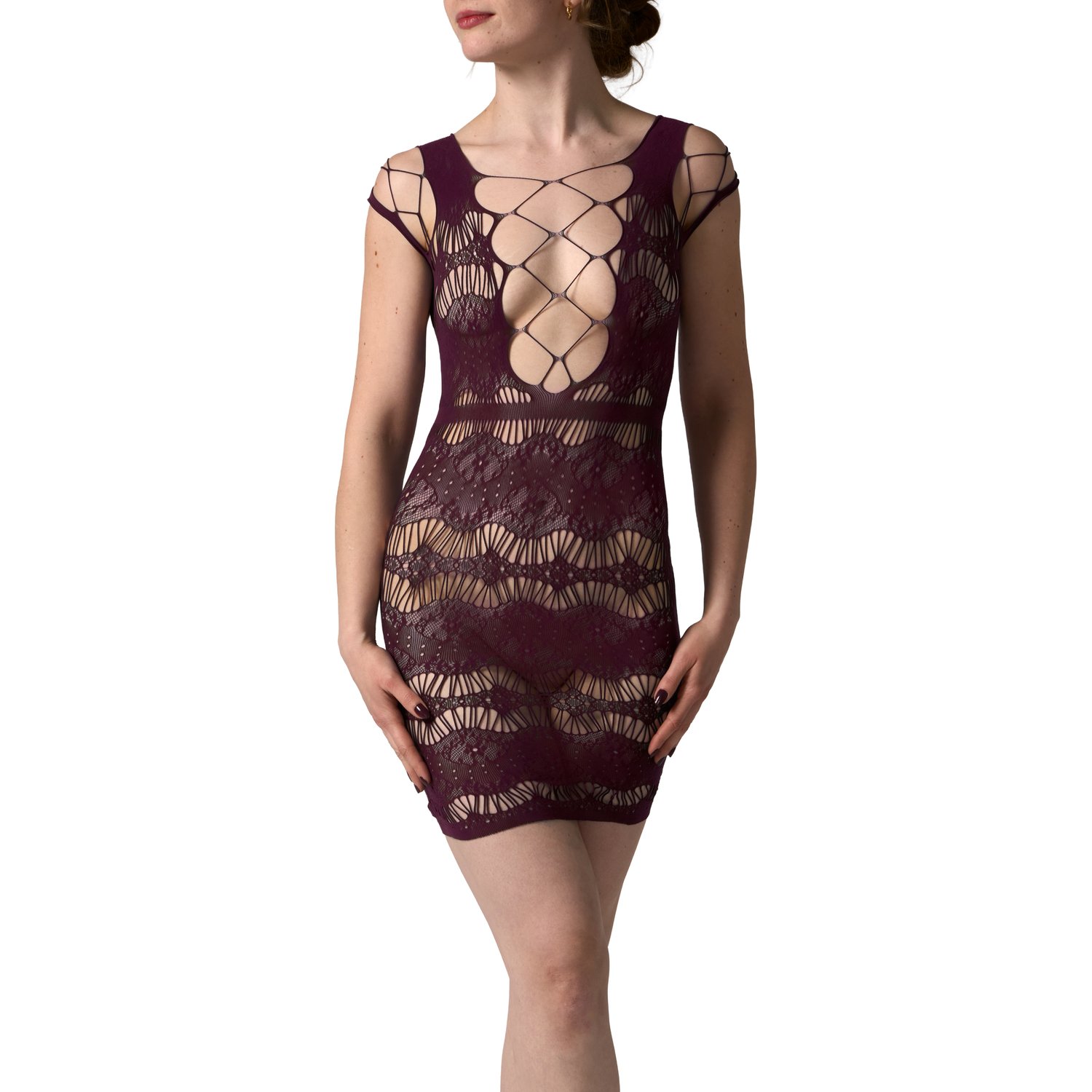 Lilya Mini Robe Bordeaux 2