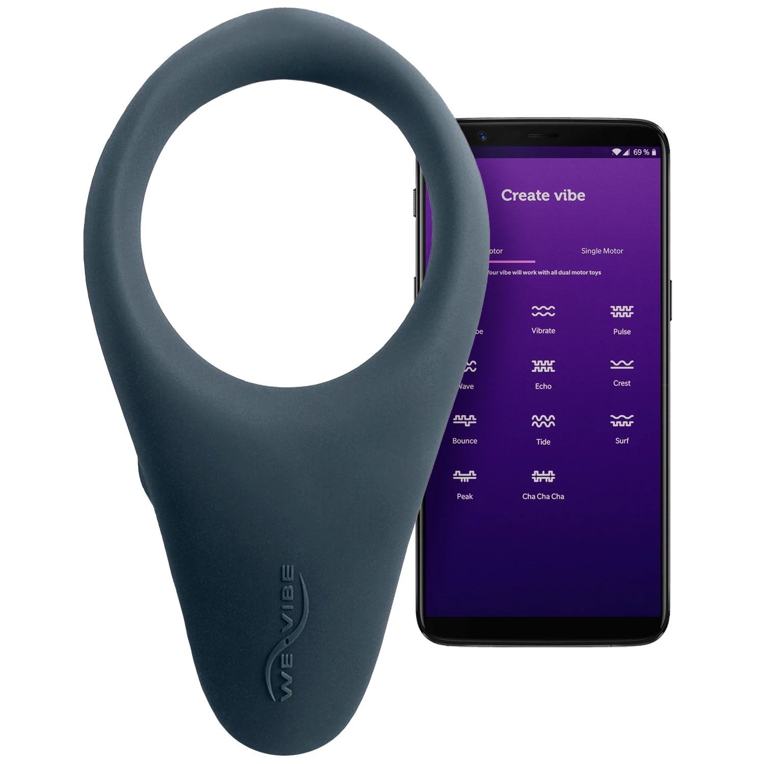 We-Vibe Verge Anneau Vibrant Connecté var 1