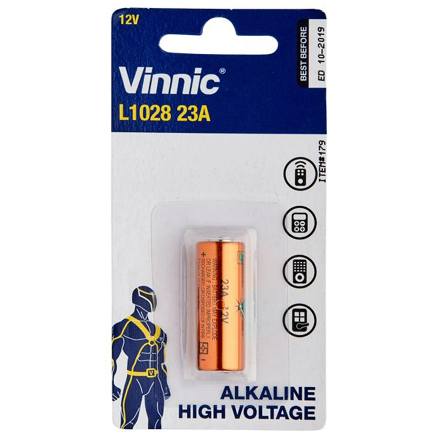 A23 12V Alkaline Batteri - 1 stk. var 1