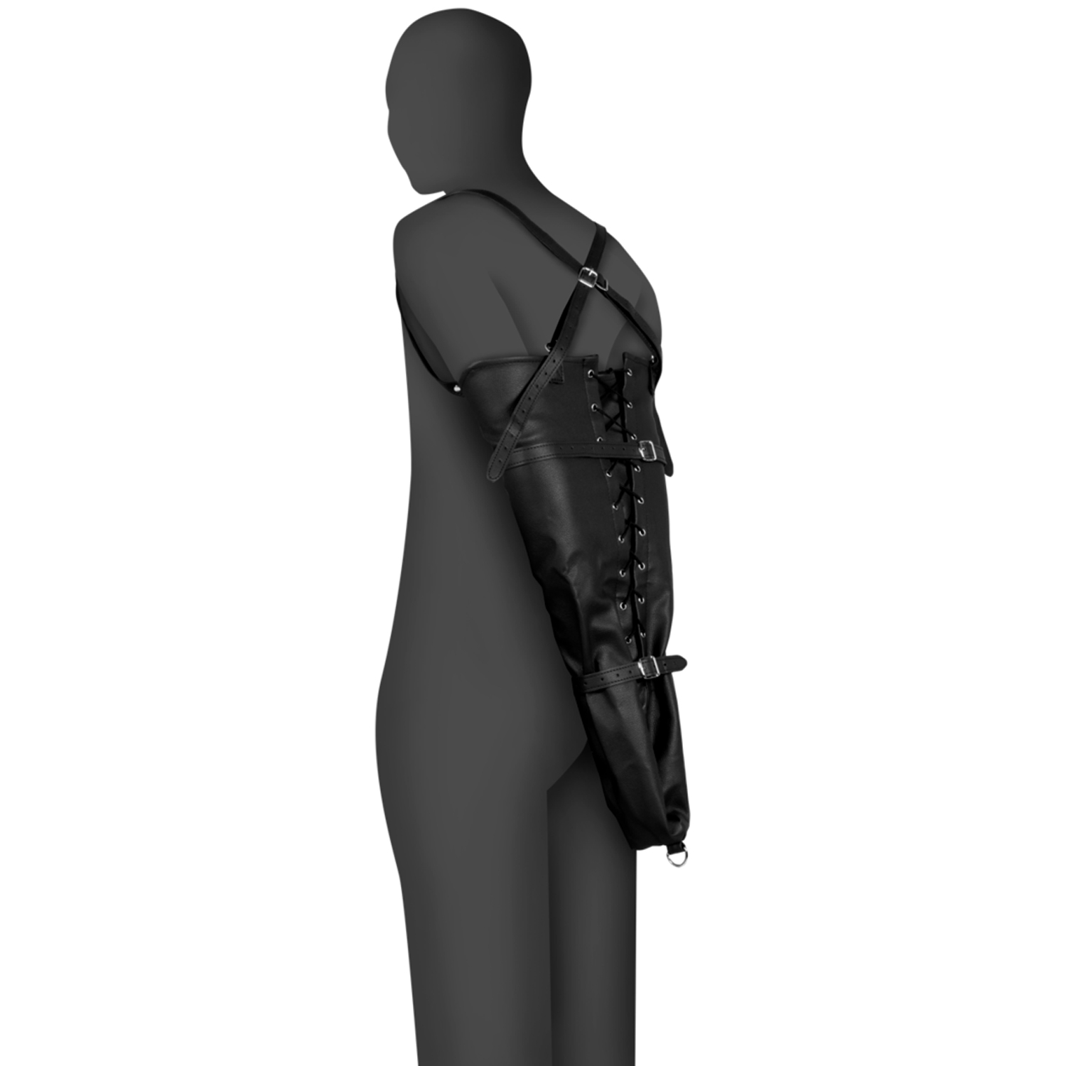 Ouch! Xtreme Arm Restraint Volledige Mouw met Vetersluiting var 2