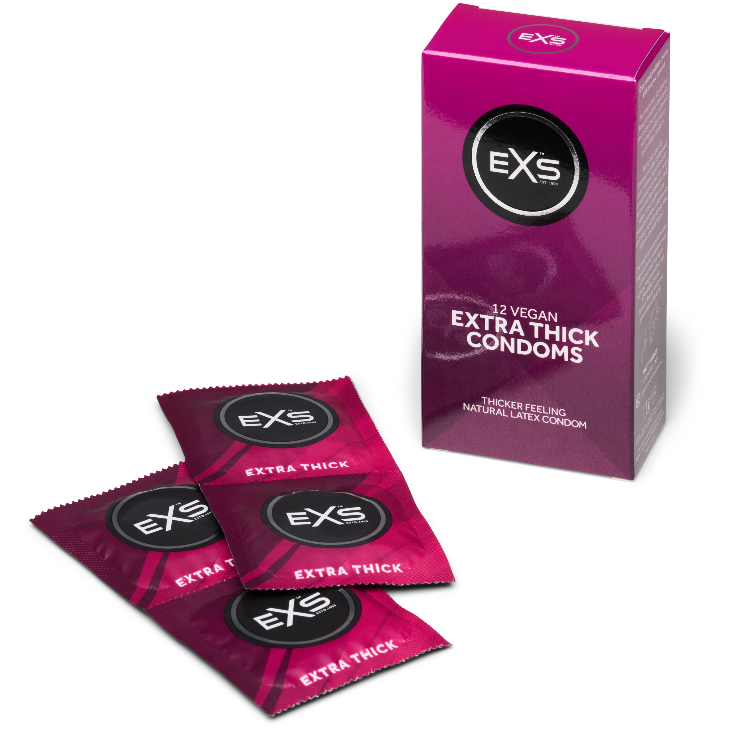 EXS Extra Thick Vegan Condoms 12 stk var 1