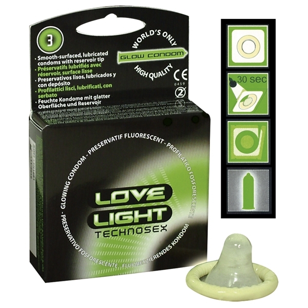 Love Light Glow Selvlysende Kondomer 3 stk 1