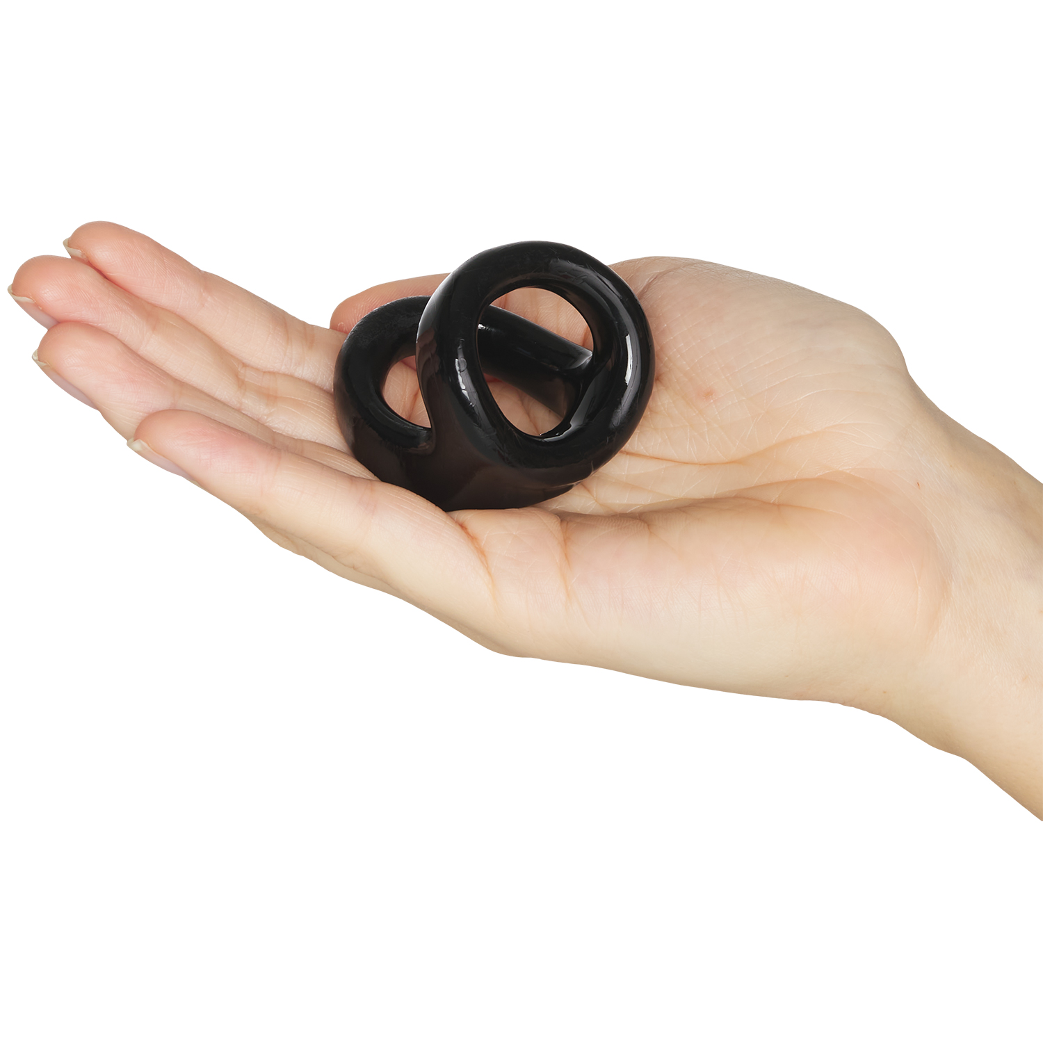 haargummi als penisring BRUTUS Flat Slick: Penisring, schwarz main image 1