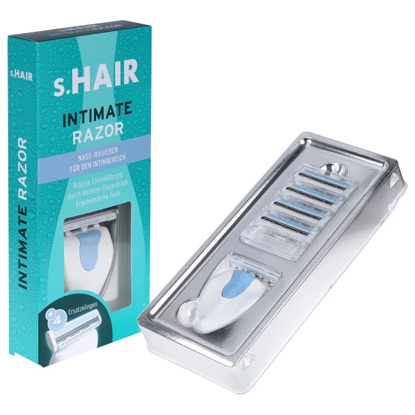 s.Hair Mini Intim Shaver Med 4 Ekstra Blade var 1