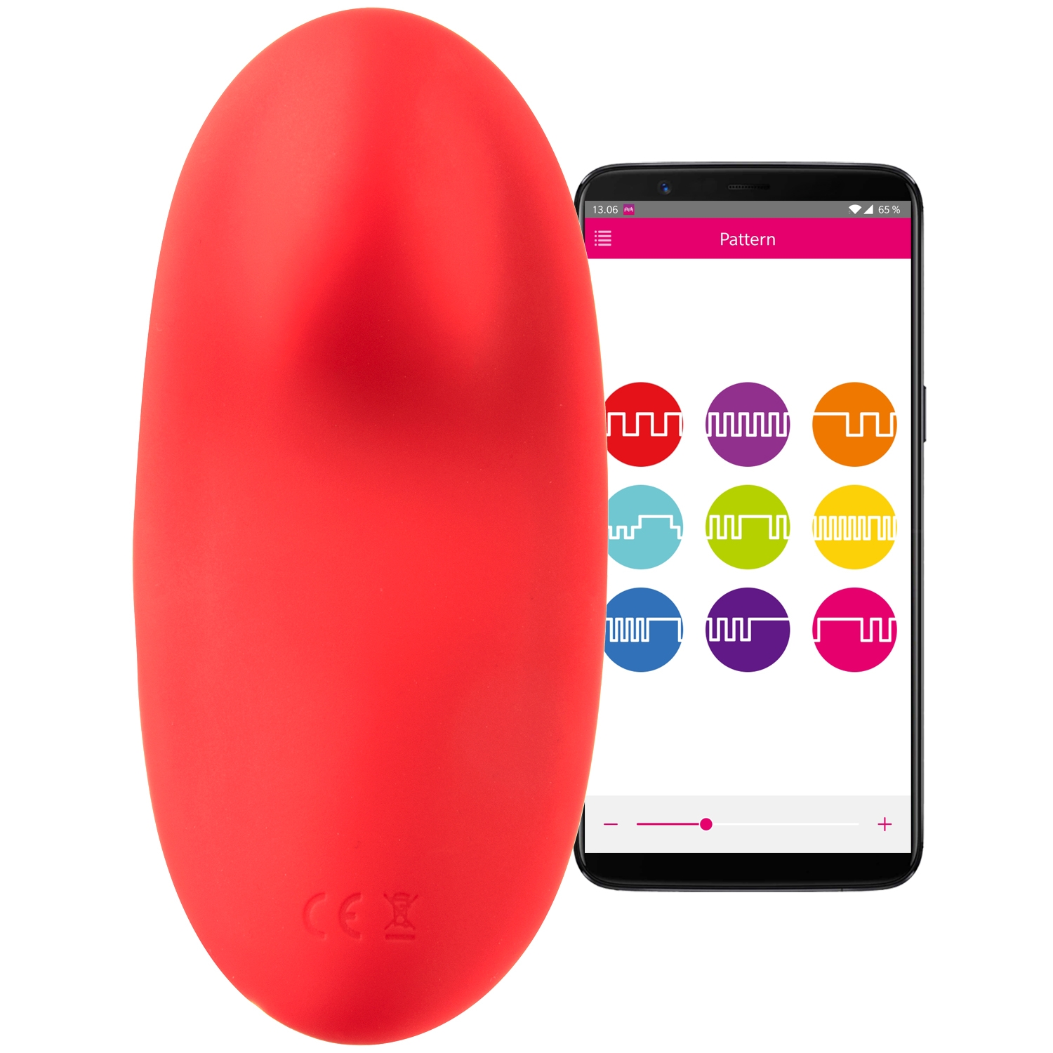 Magic Motion Nyx App-Styret Smart Trusse Vibrator - Rød thumbnail