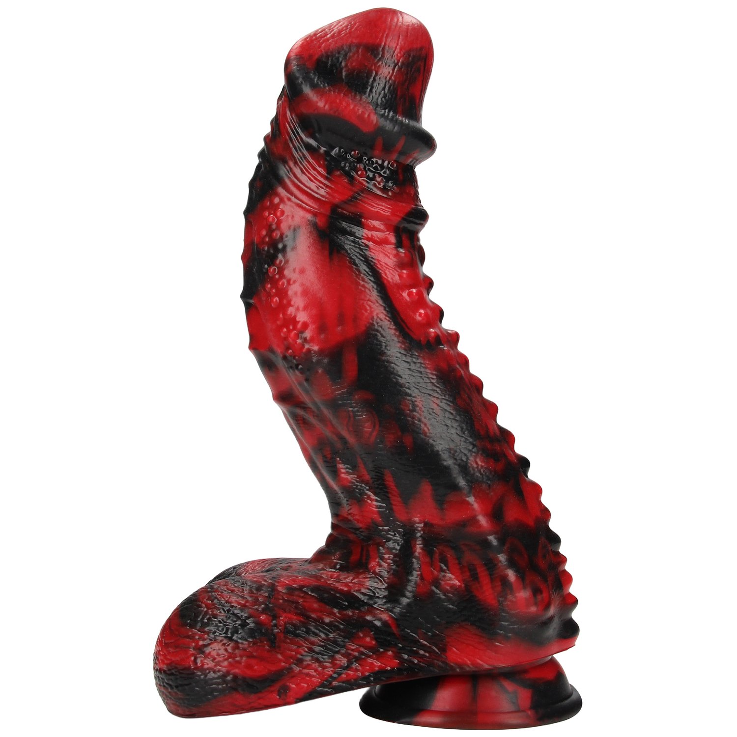Ouch! Dark Lycan Spawn Dildo 24 cm    - RedBlack