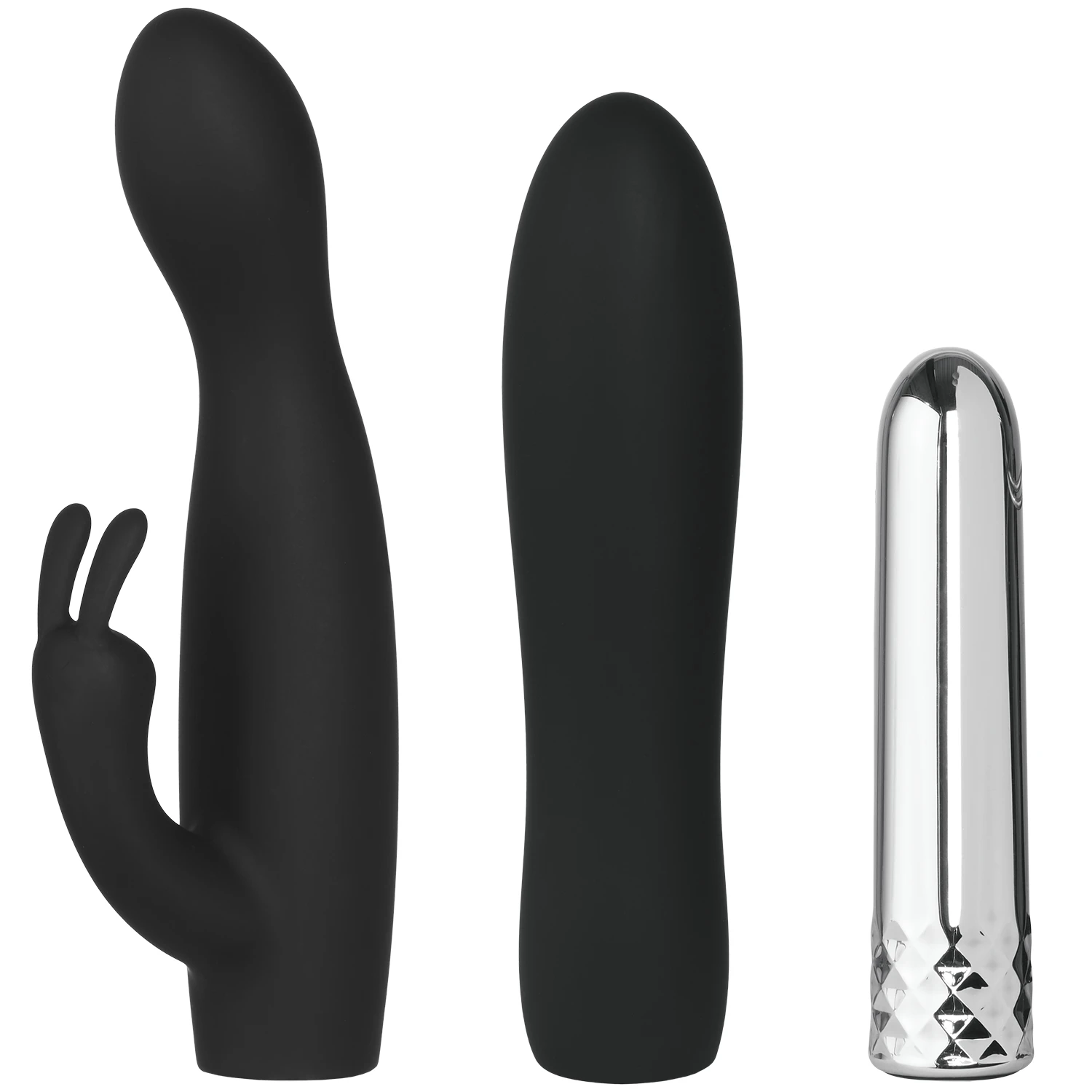 Sinful Double Trouble Opladelig Rabbit og Wand Bullet Vibrator Sæt var 1