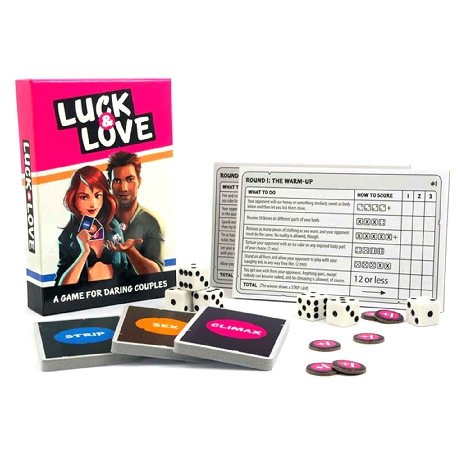 Luck and Love Erotiskt Spel för Par - Blandade färger | Favoriter//Par//Mixed//Förspel//Fetish//Par Sexleksaker//Sexspel//TingleTouch Games//Spel & Skoj | Intimast